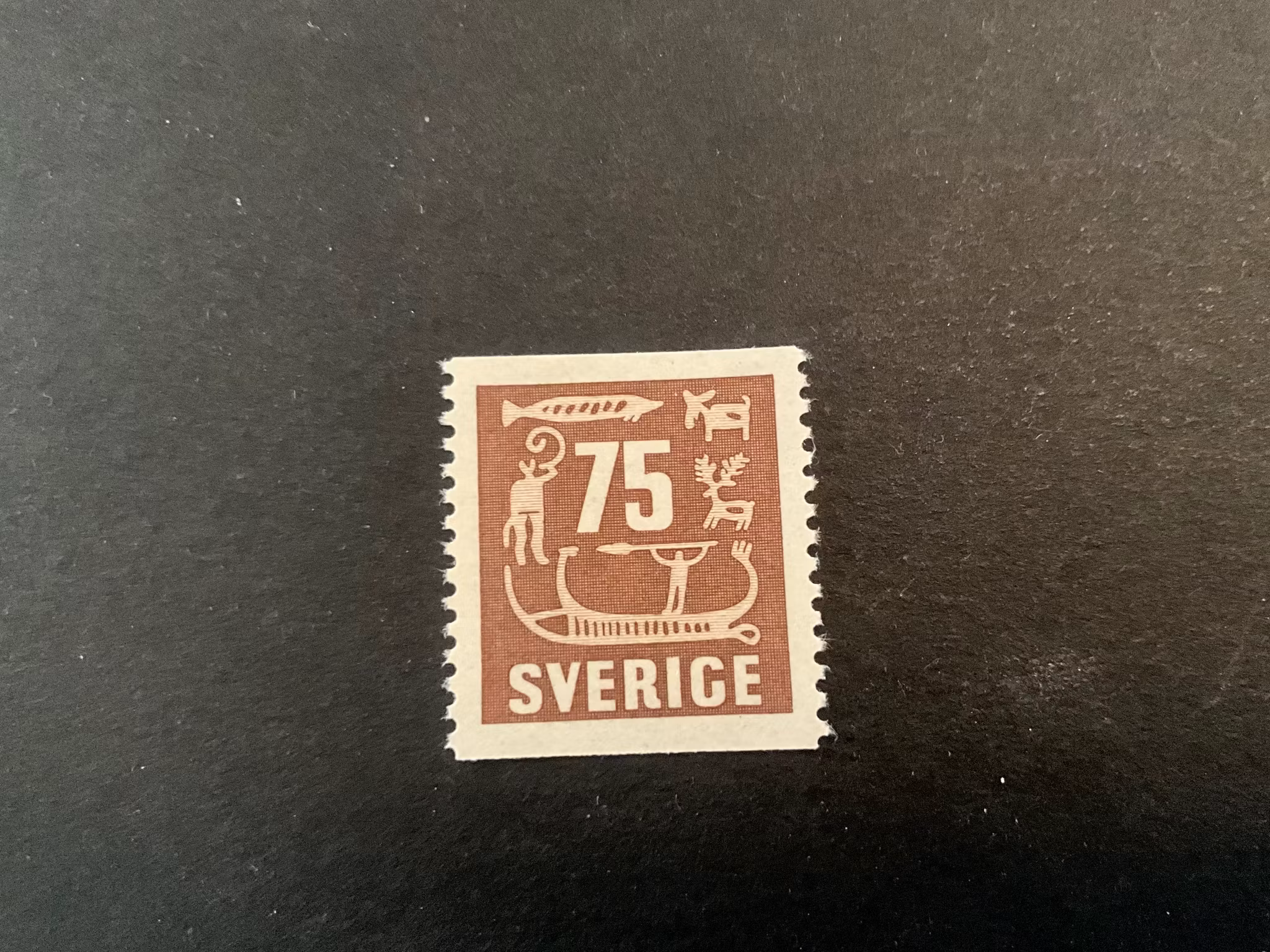 Hällristningar facit 463 postfriskt märke