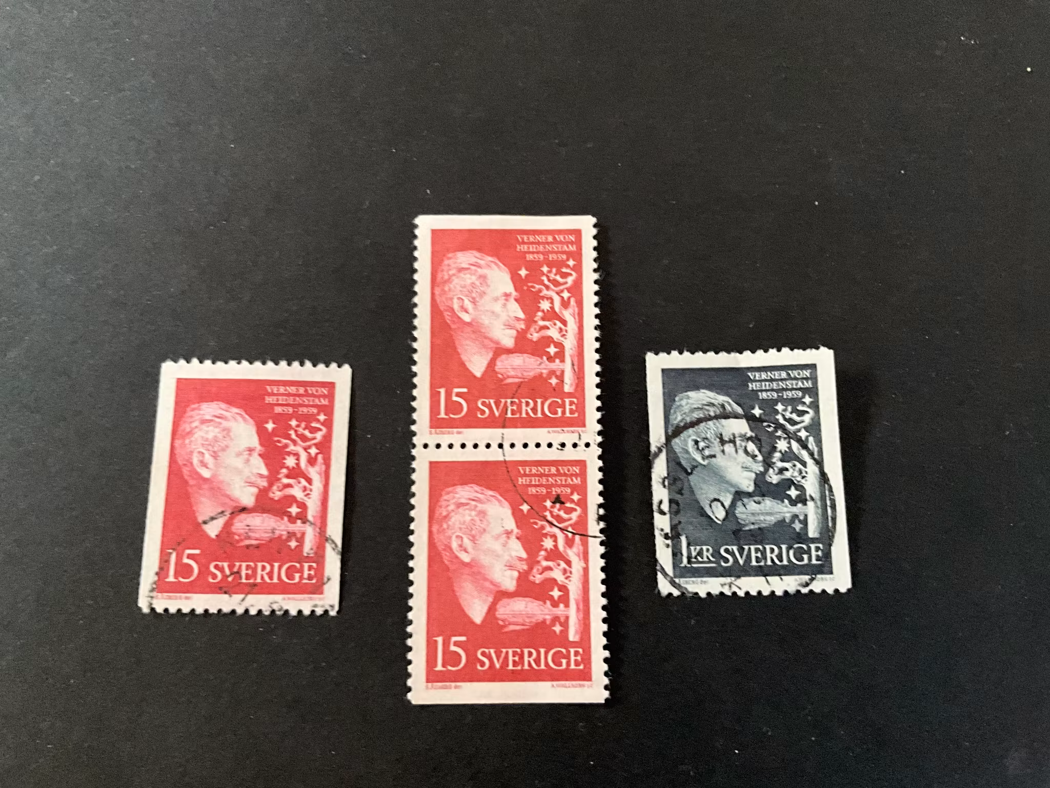 Hejidenstam facit 503-504 stämplad sats