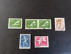 Riksidrottsförbundet facit 445-448 stämplad serie