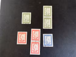 Gustaf VI Adolf 70 år facit 442-444 stämplad serie