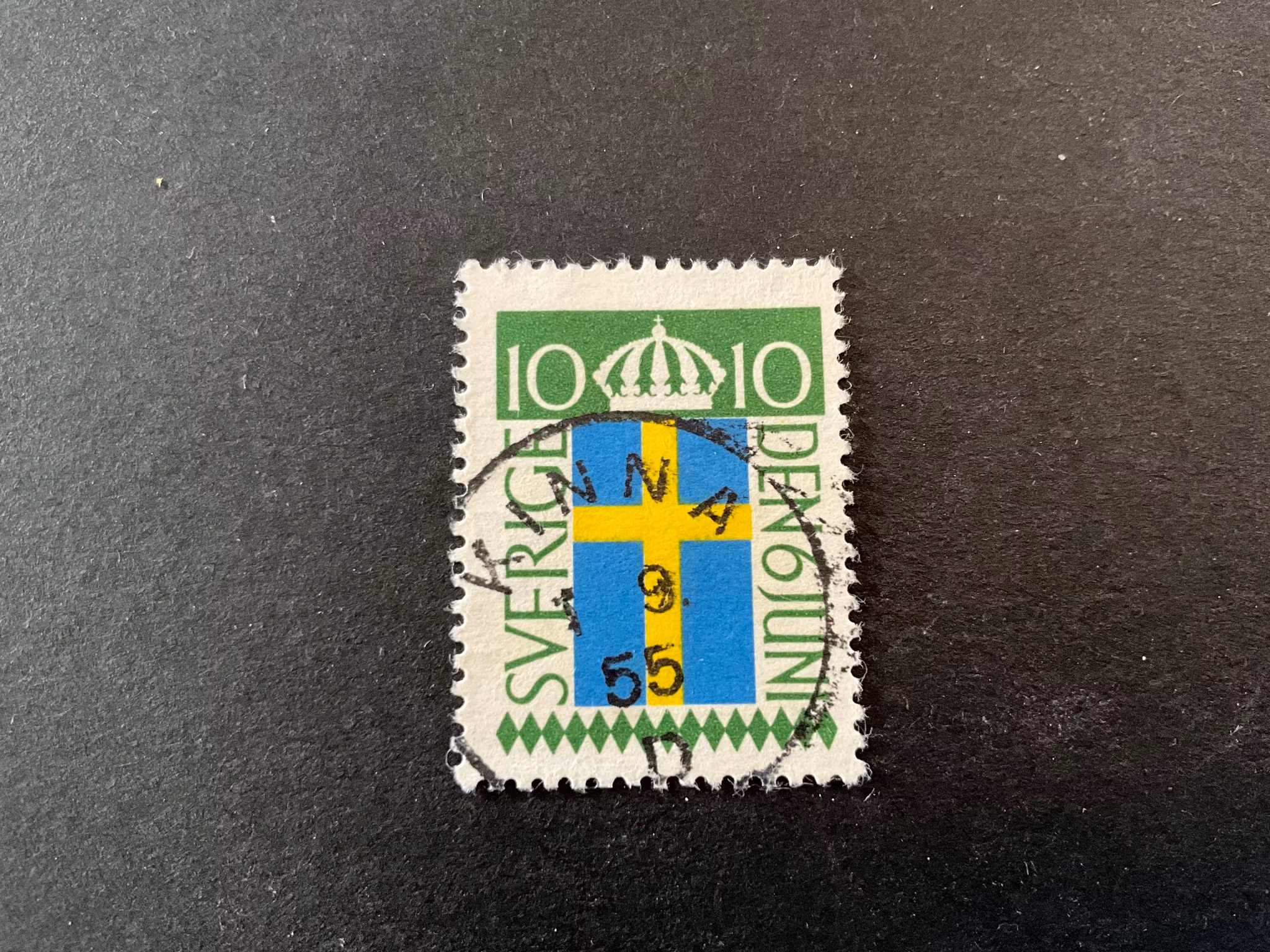 Svenska flaggans dag facit 469 praktstämplat KINNA