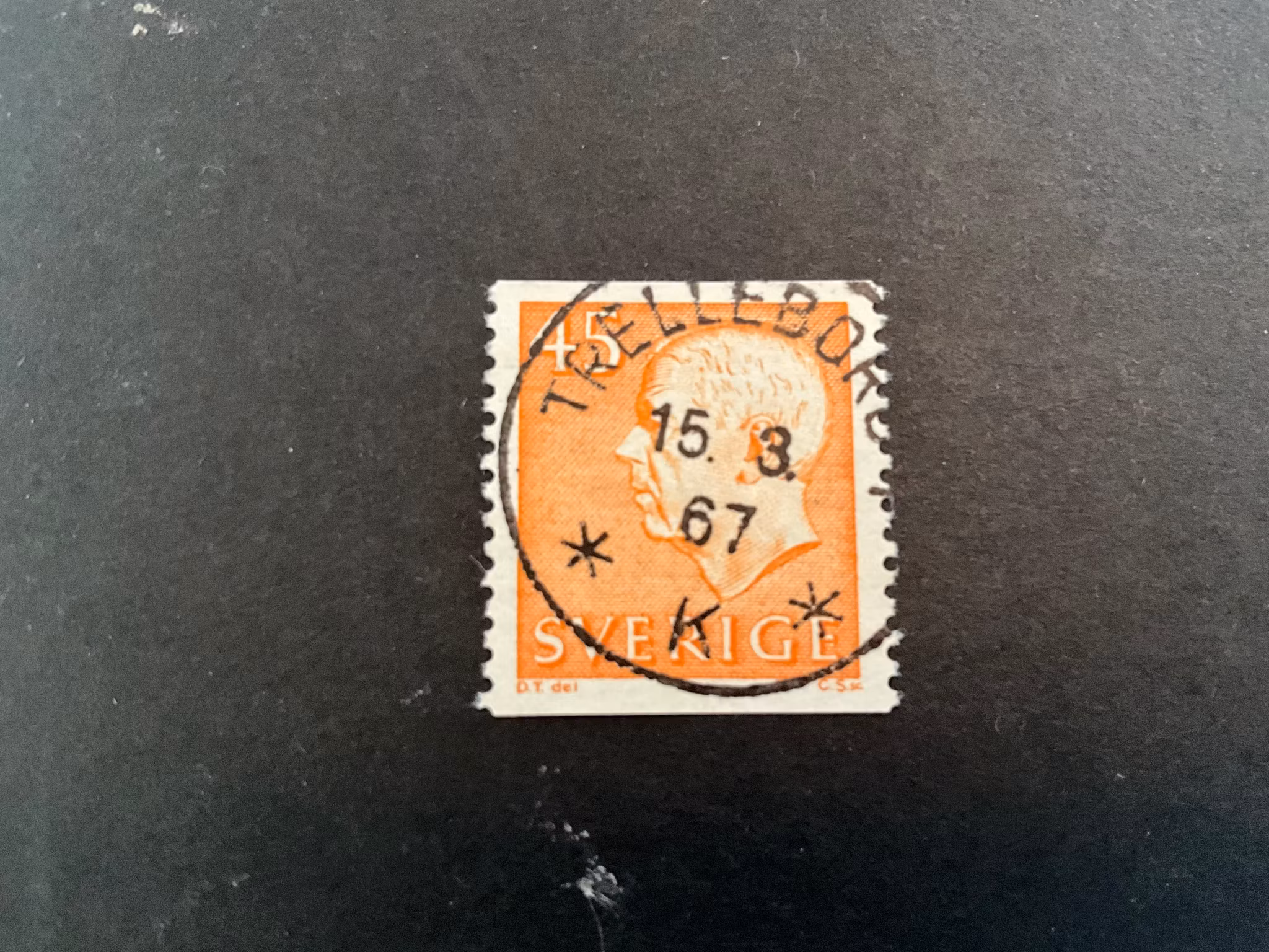 Gustaf VI Adolf facit 429 A praktstämplat TRELLEBORG