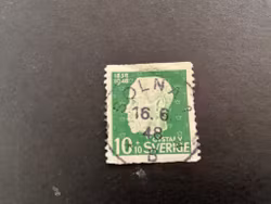 Gustaf V 90 år facit 382 A praktstämplat SOLNA 1