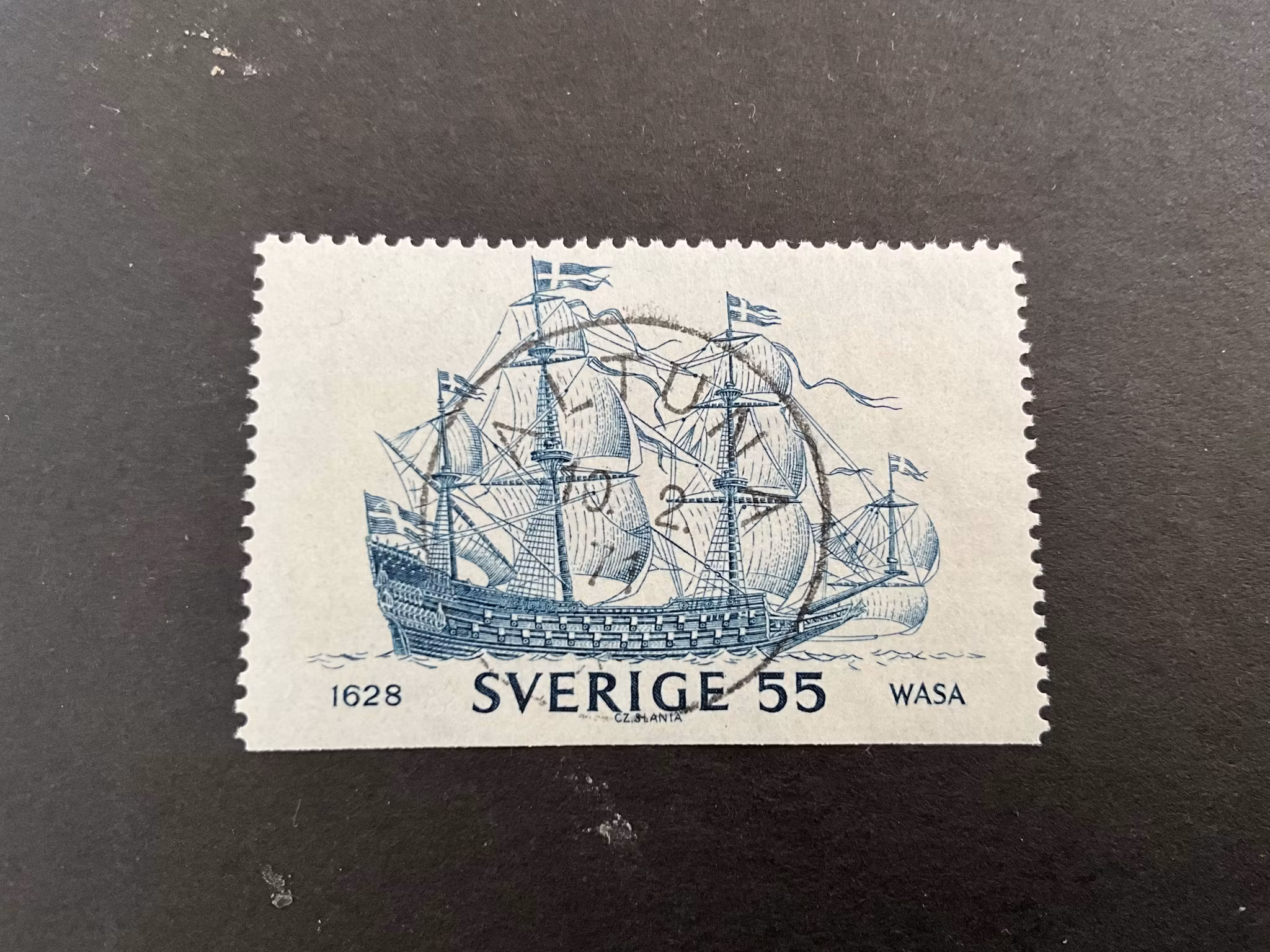 Regalskeppet Wasa facit 669 praktstämplat ALTUNA