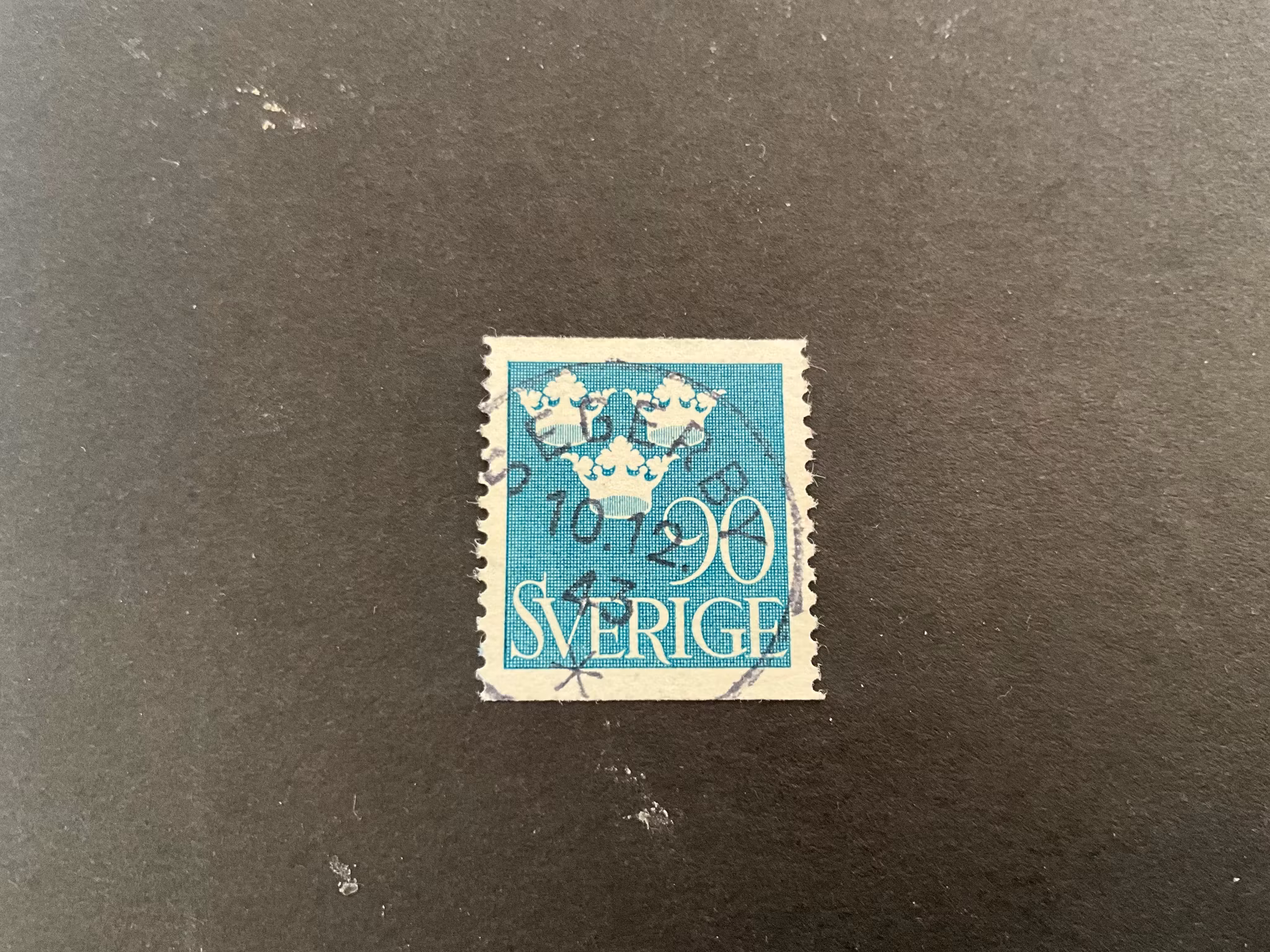 Tre kronor facit 293 praktstämplat SEGERBY