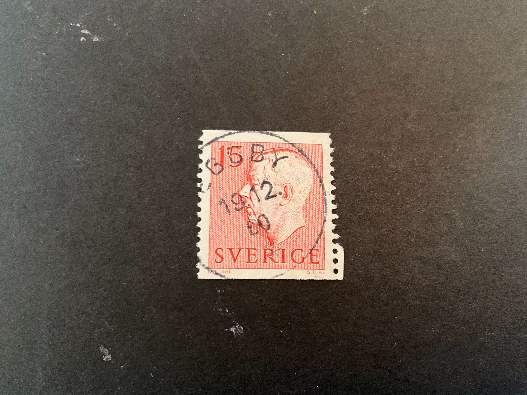 Gustaf VI Adolf facit 413 A praktstämplat EGGBY