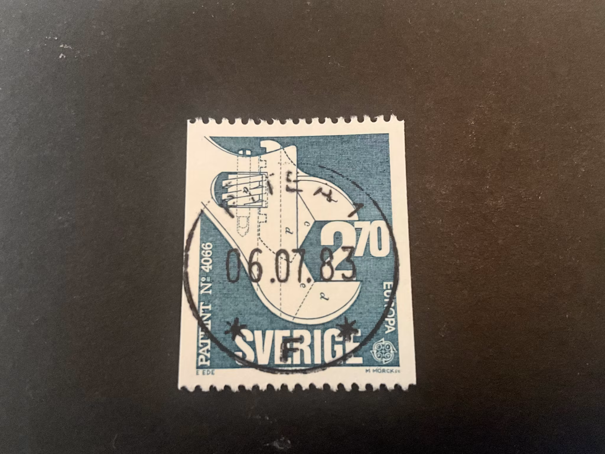 Europa XII facit 1255 praktstämplat PITEÅ 1