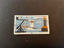 Svenskt fyrväsen facit 680 praktstämplat STOCKHOLM BAN