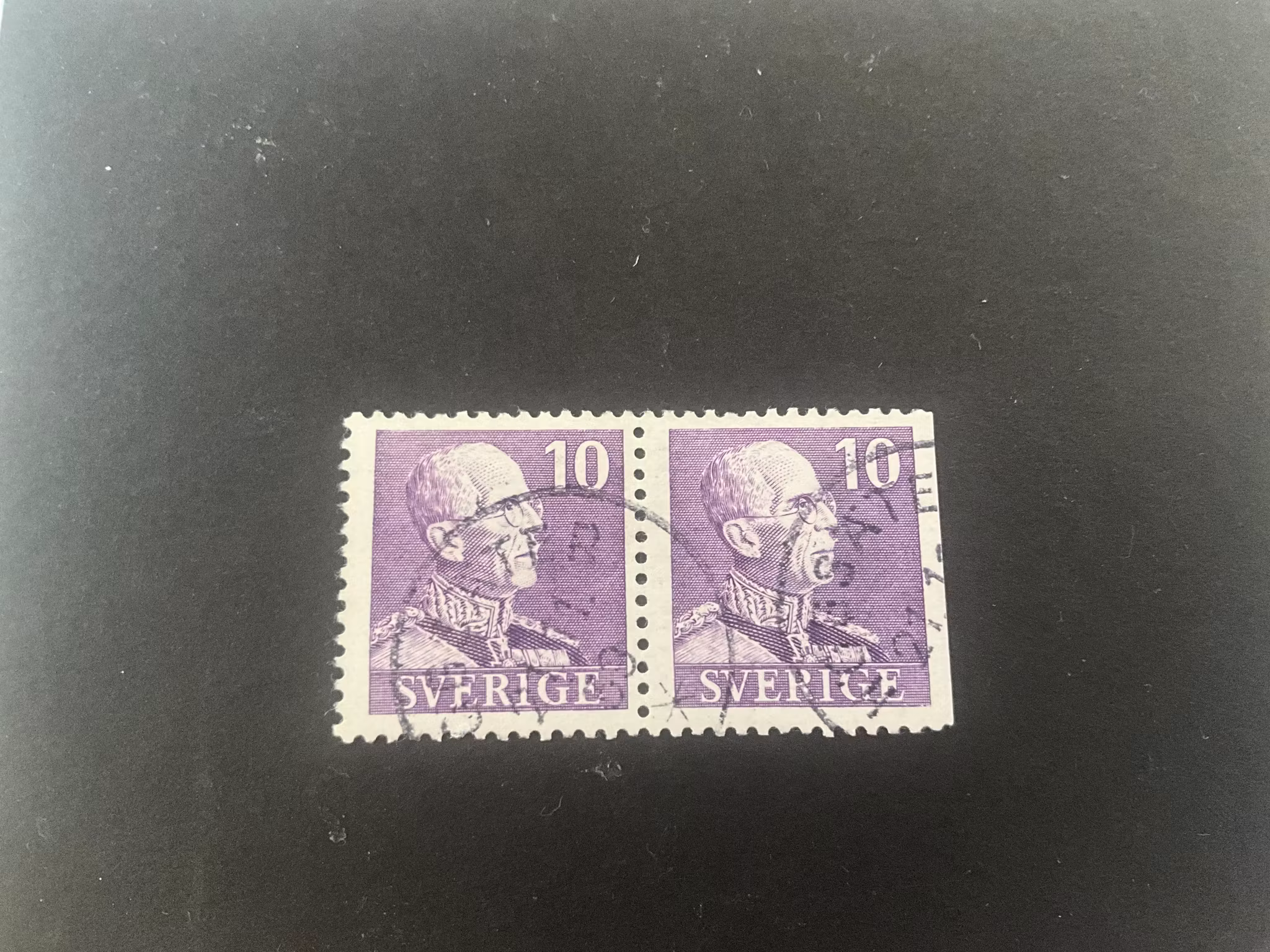Gustaf V facit 269 CB stämplat par