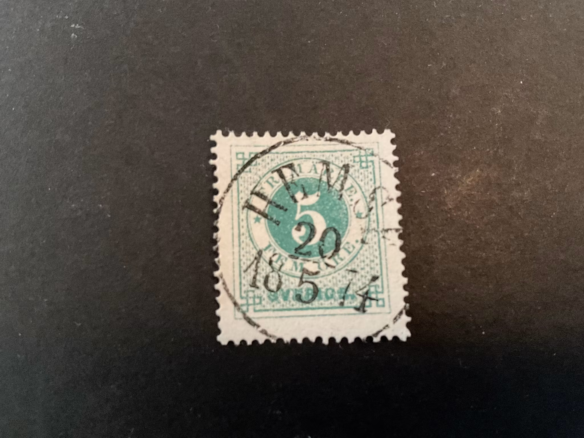 Ringtyp T 14 facit 19 praktstämplat HEMSE