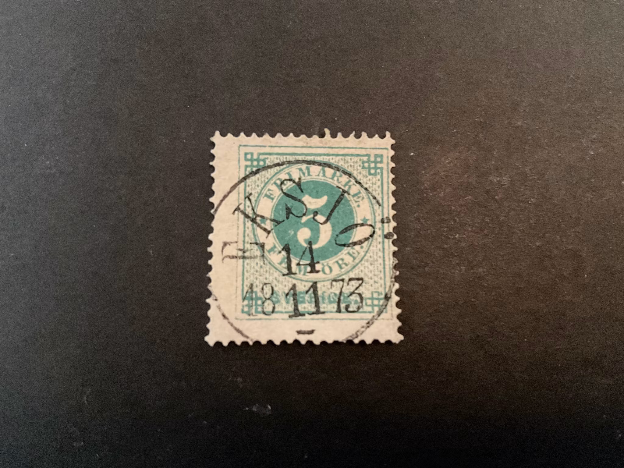 Ringtyp T 14 facit 19 lyxstämplat EKSJÖ