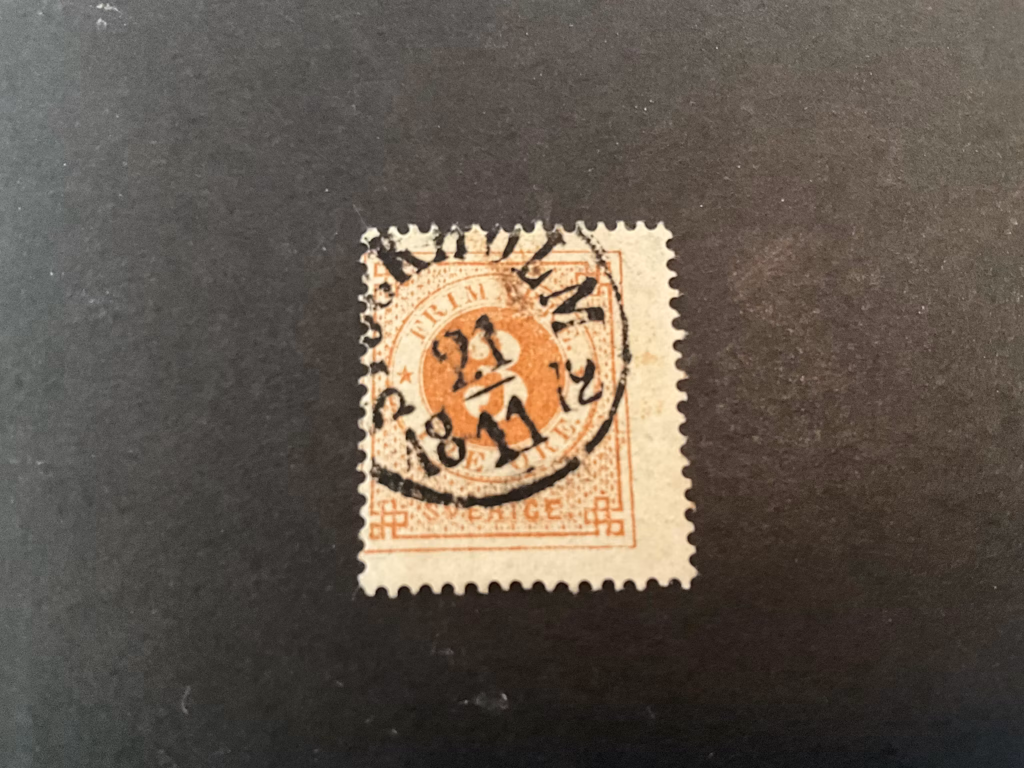 Ringtyp T 14 facit 17 stämplat märke