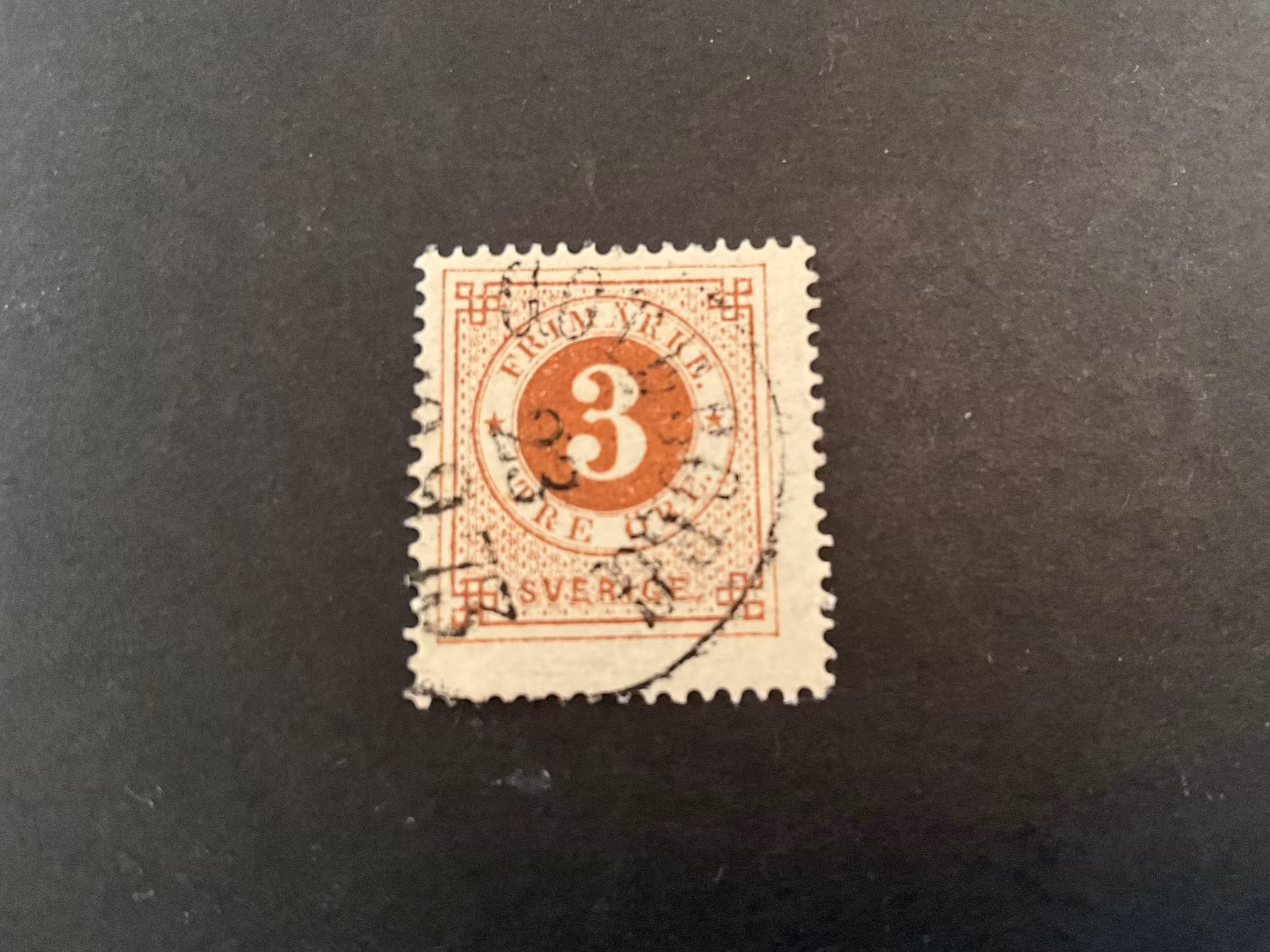Ringtyp T 14 facit 17 stämplat märke