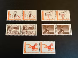 Svenska sagor 674-678 BB postfriska par