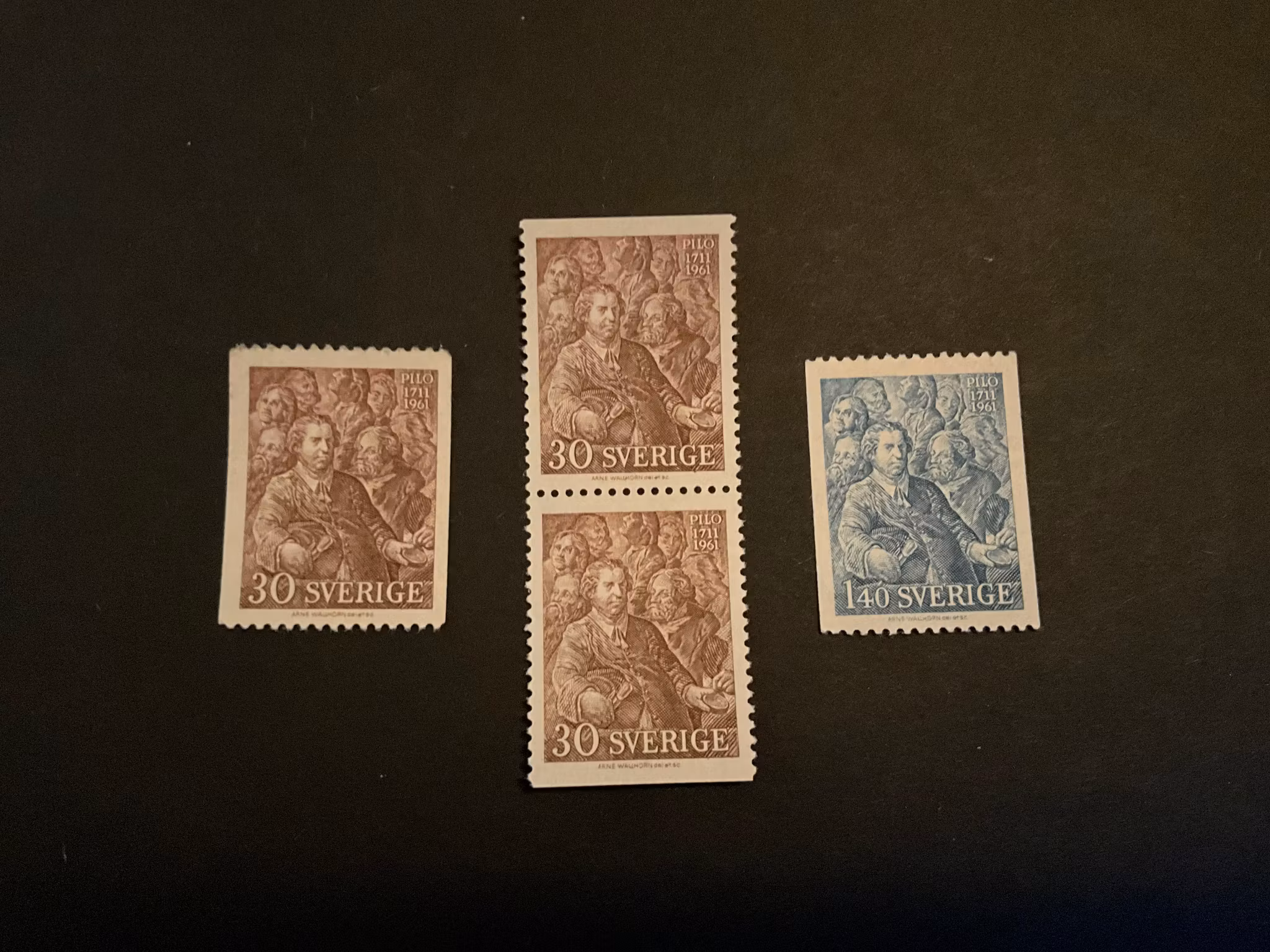 Pilo facit 522-523 postfrisk serie.