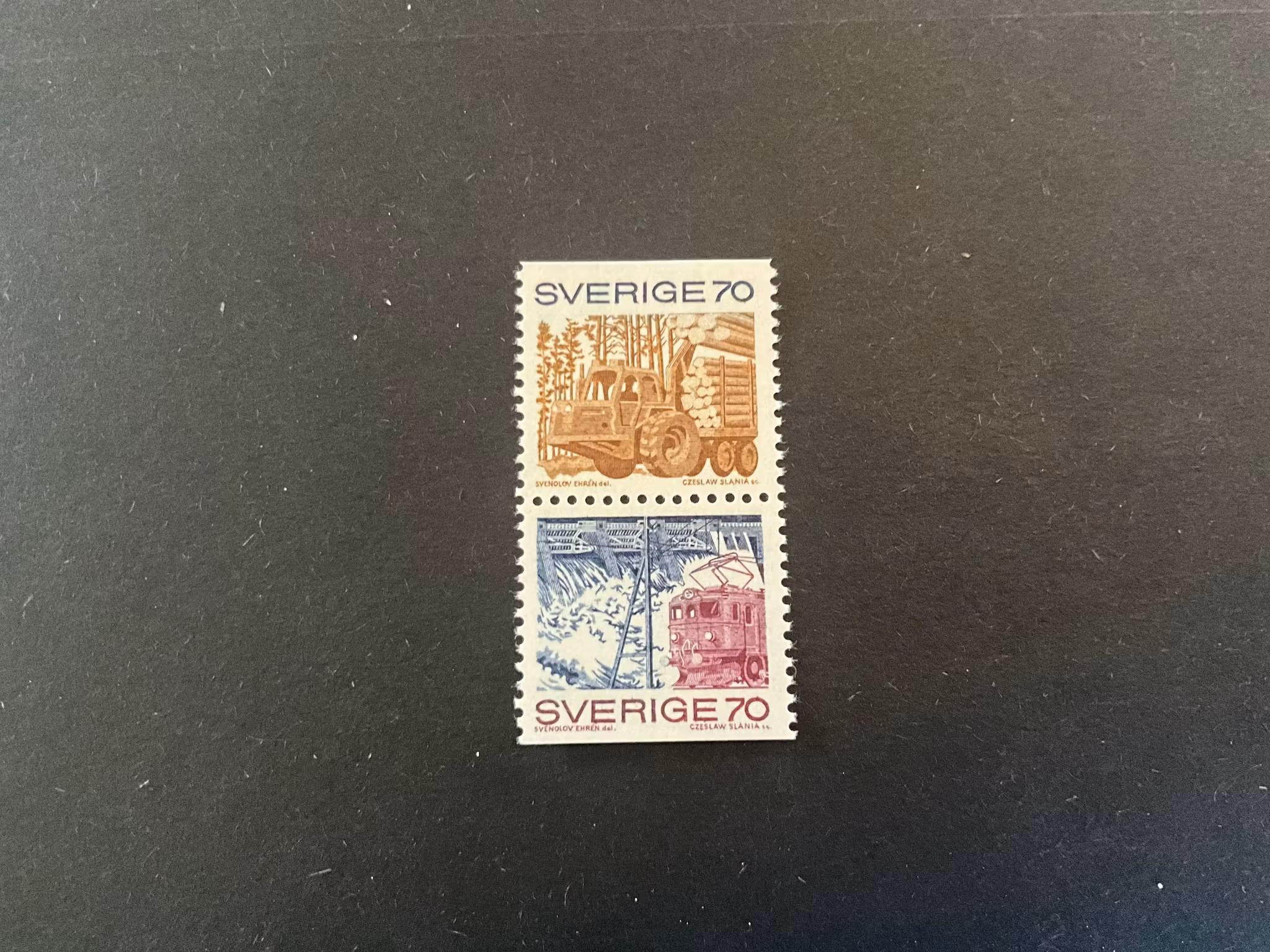 Svenskt näringsliv facit 705 SX postfriskt par