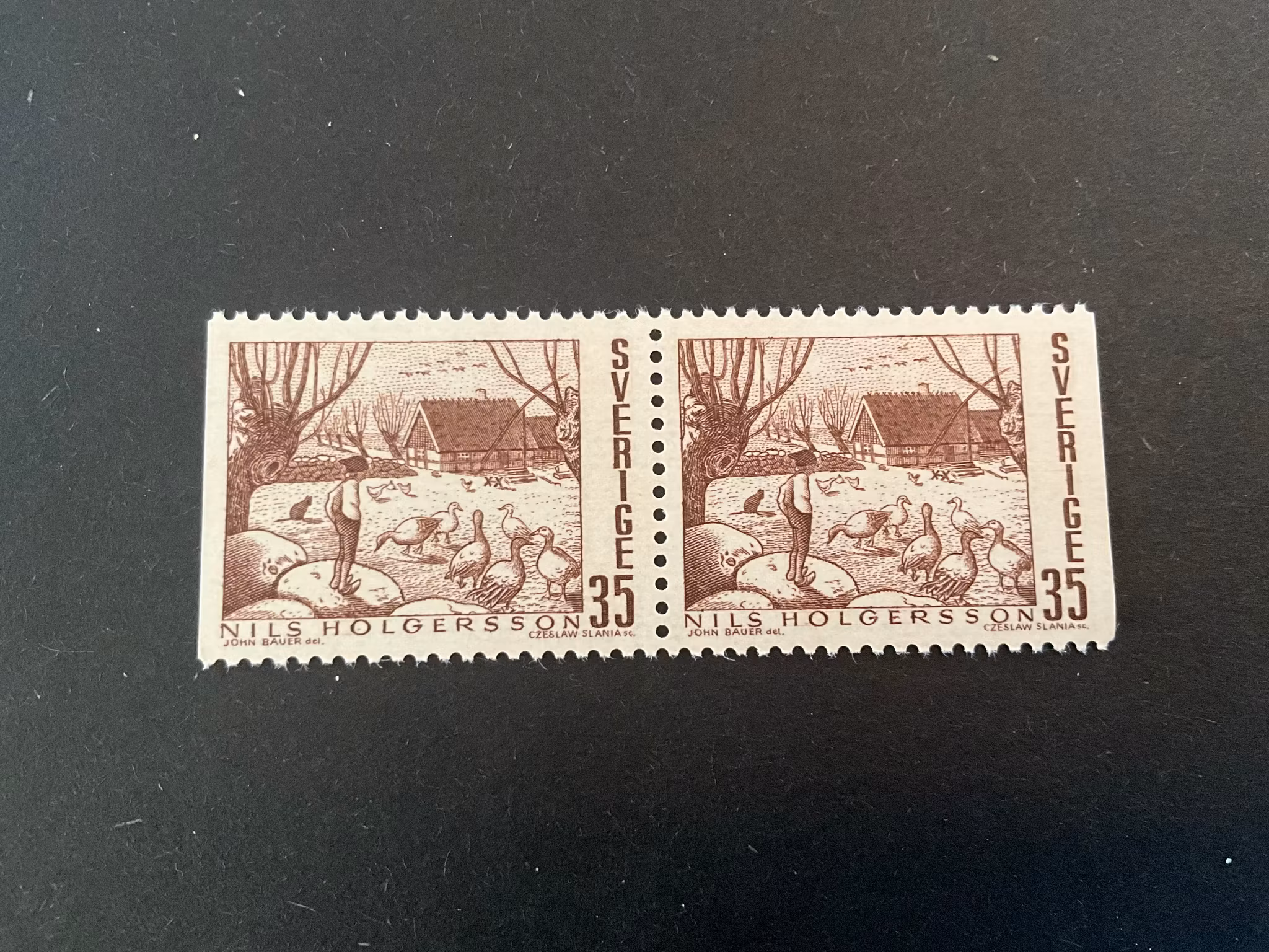 Svenska sagor facit 675 BB postfriskt par