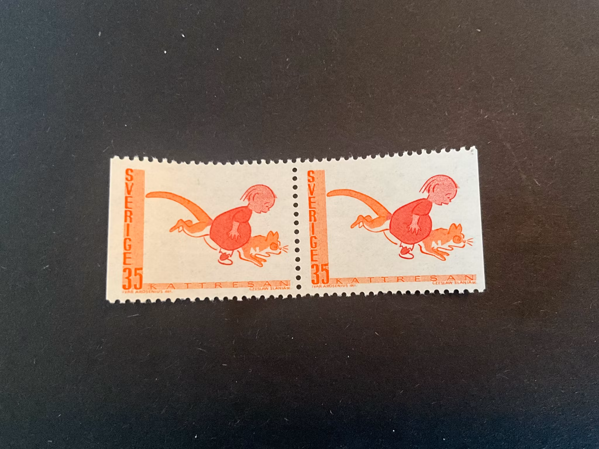 Svenska sagor facit 678 BB postfriskt par