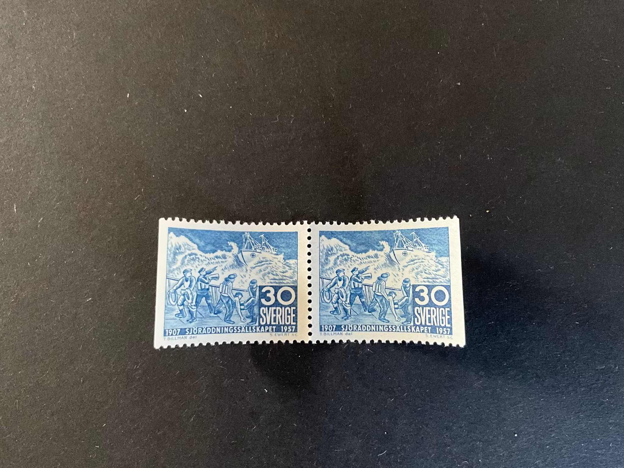 Sjöräddningssällskapet facit 486 BB postfriskt par