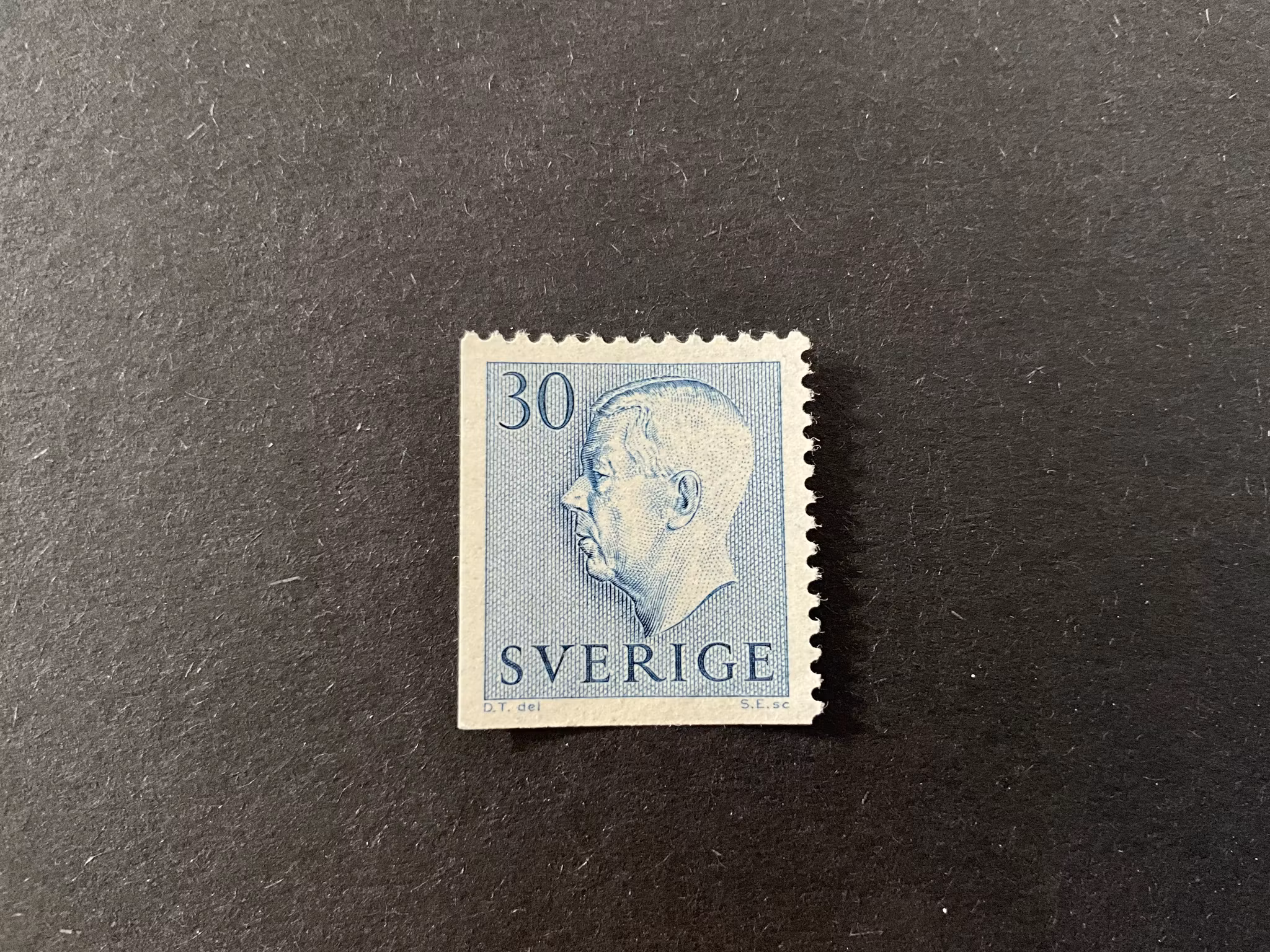 Gustaf VI Adolf facit 416 D3 postfriskt märke