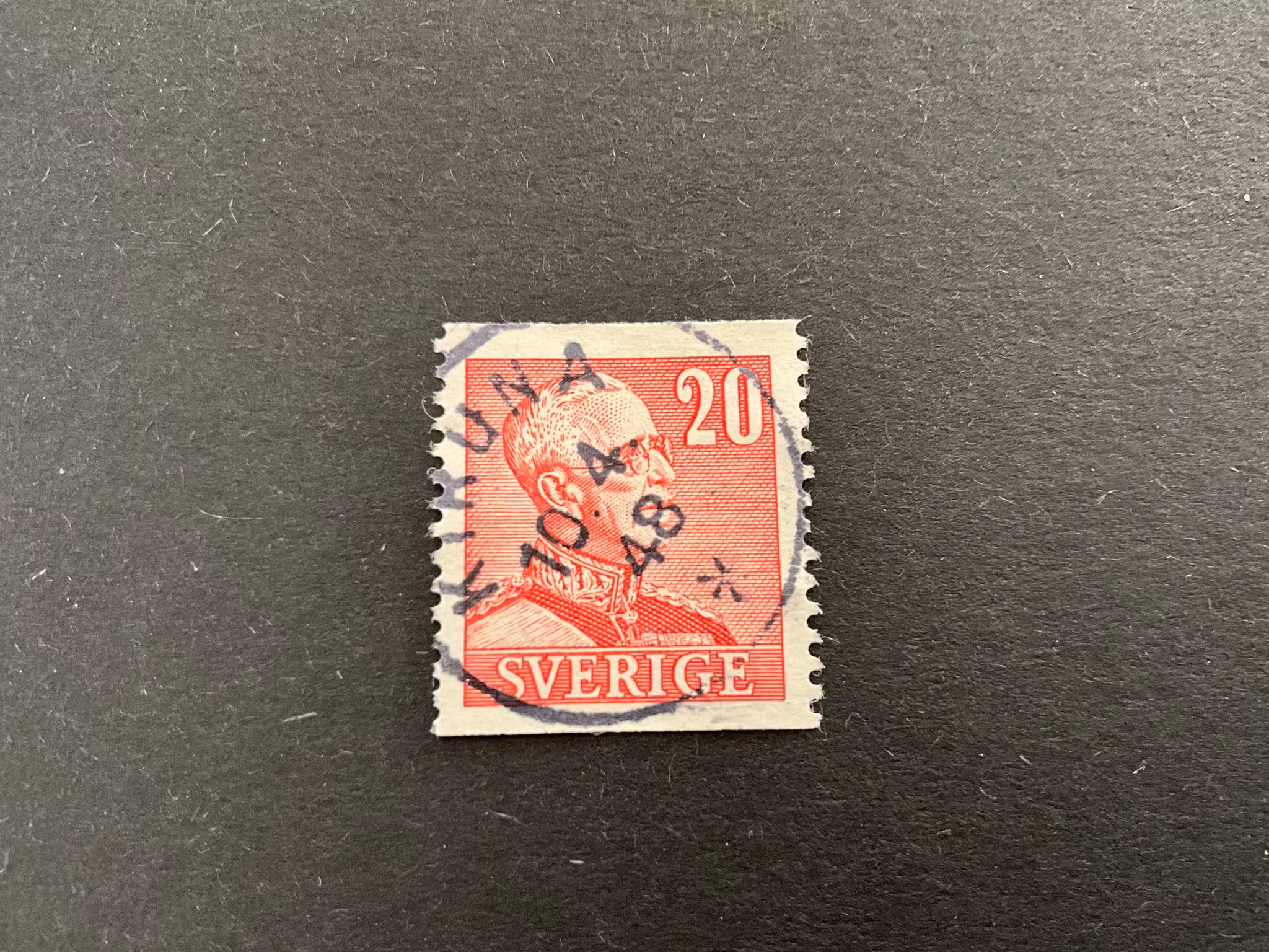 Gustaf V facit 276 A praktstämplat KIRUNA