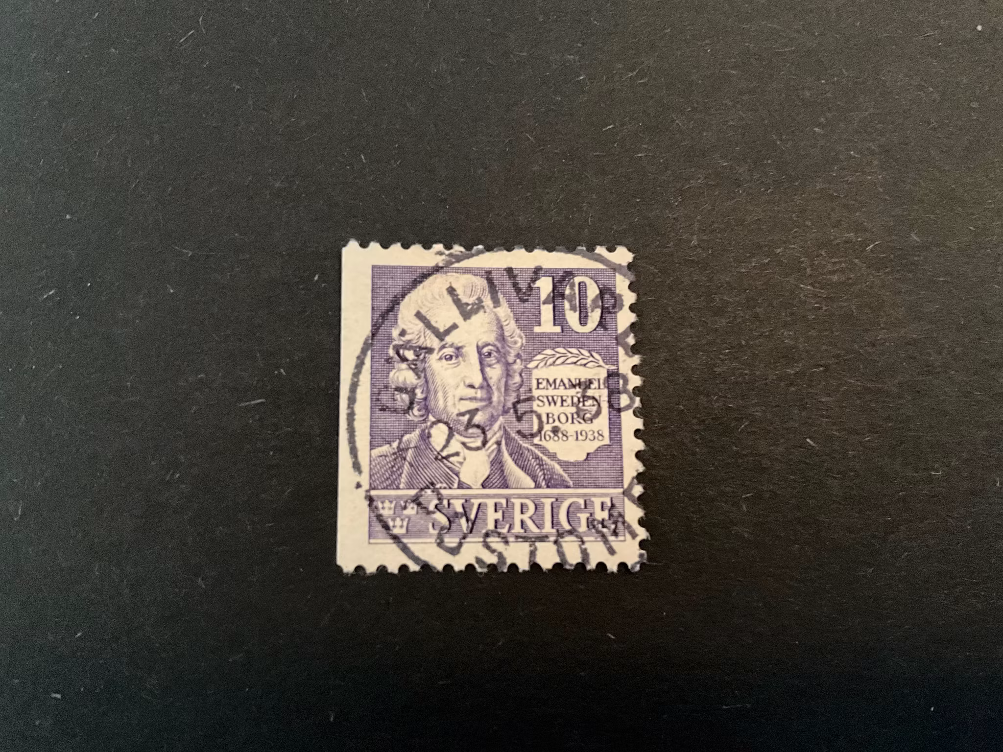 Swedenborg facit 259 B1 stämplat märke