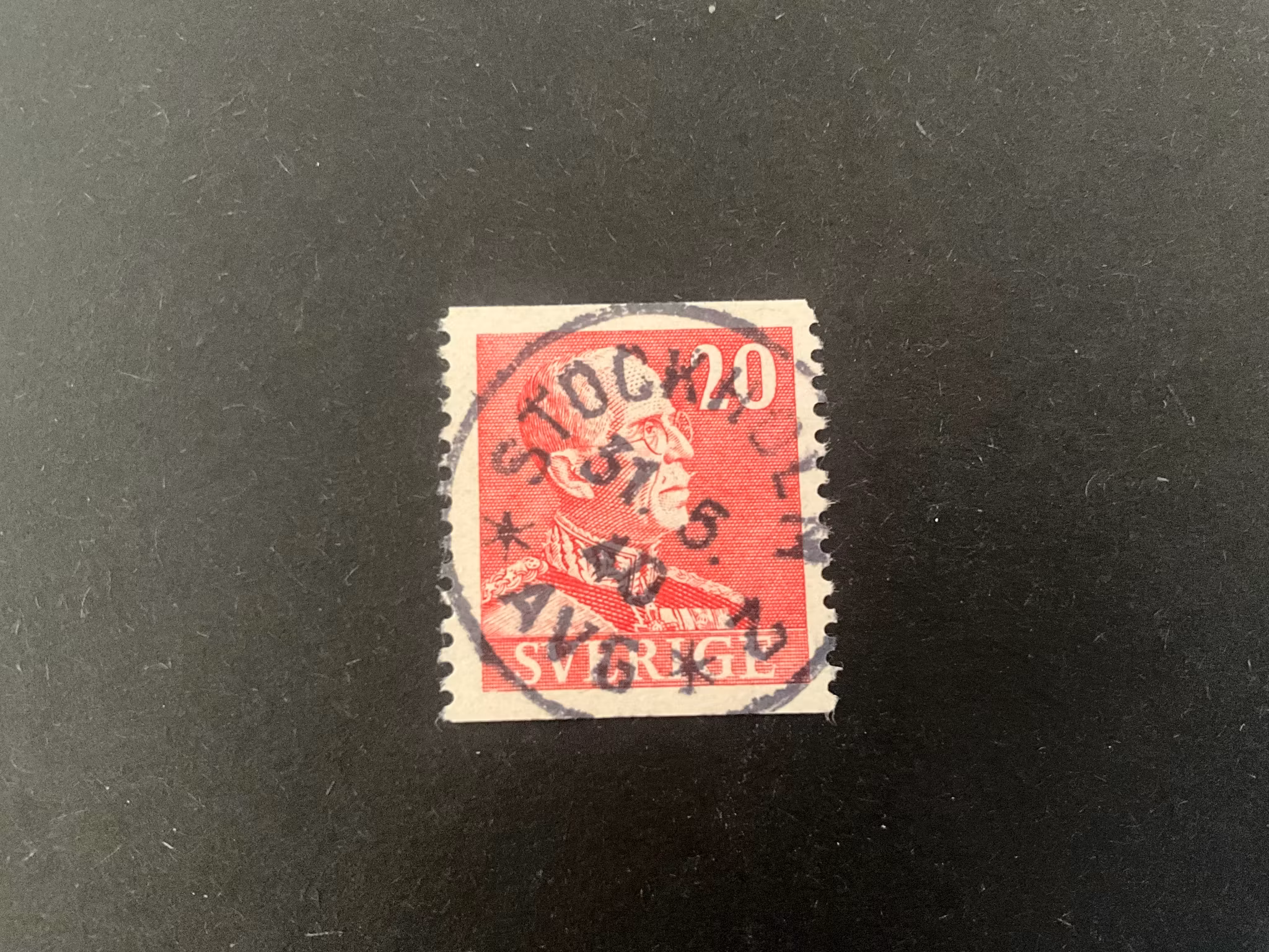 Gustaf V facit 270 praktstämplat STOCKHOLM 2