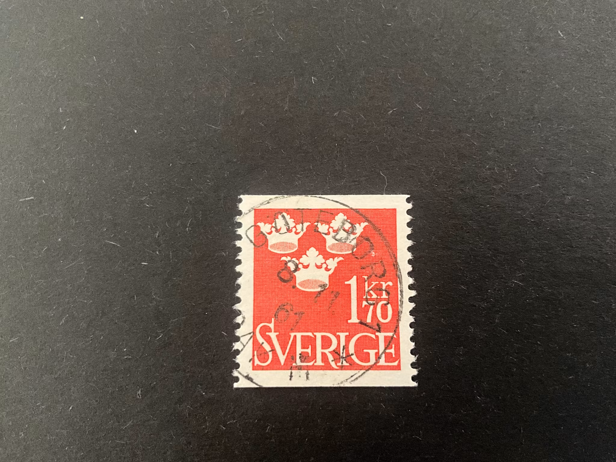 Tre kronor facit 304 praktstämplat GÖTEBORG 1