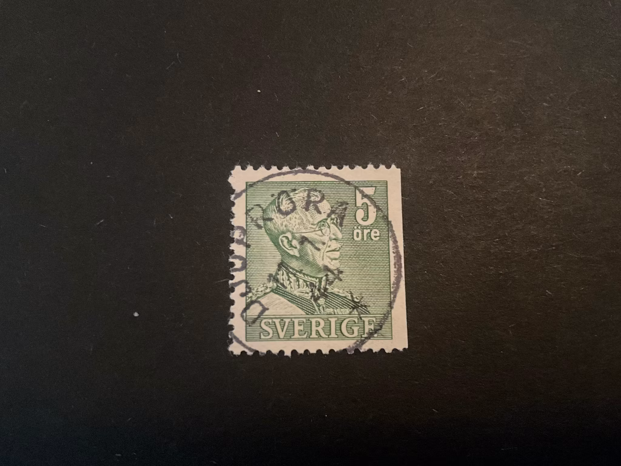 Gustaf V facit 271 B2 praktstämplat DJUPRÖRA