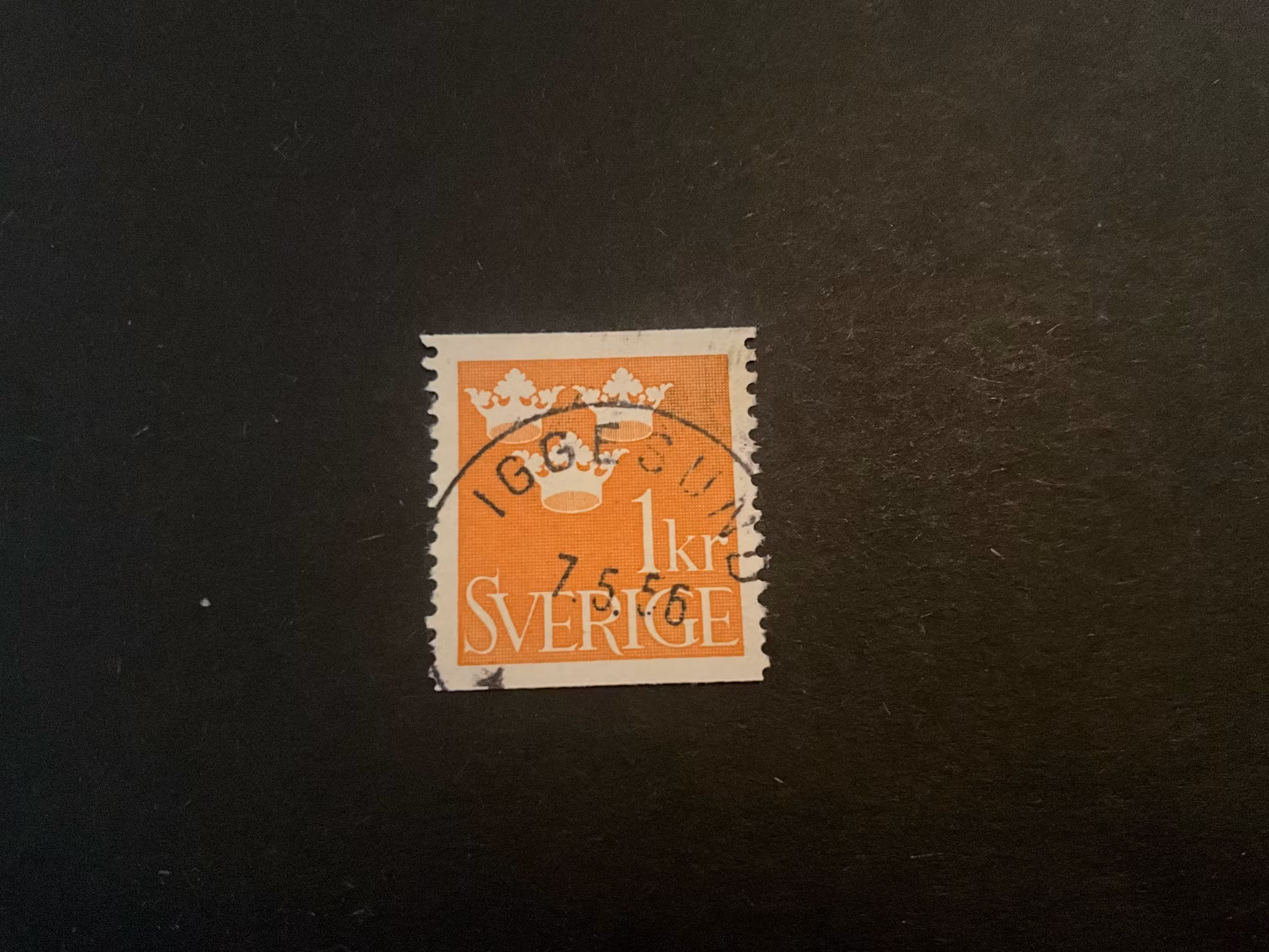 Tre kronor facit 294 praktstämplat IGGESUND