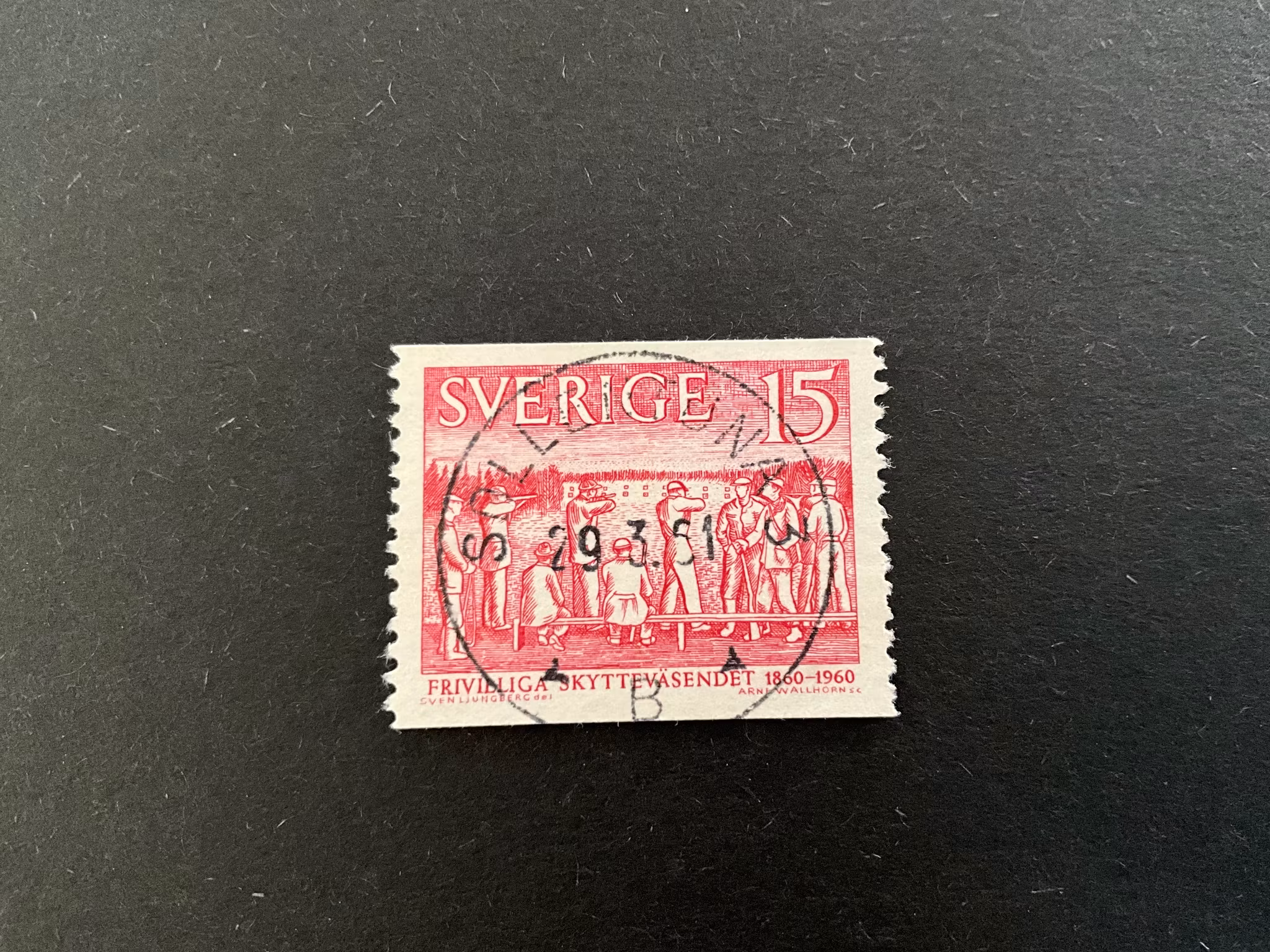 Skyteväsendet facit 513 A praktstämplat SOLLENTUNA 3