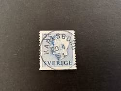 Gustaf VI Adolf facit 406 A praktstämplat KARLSBORG
