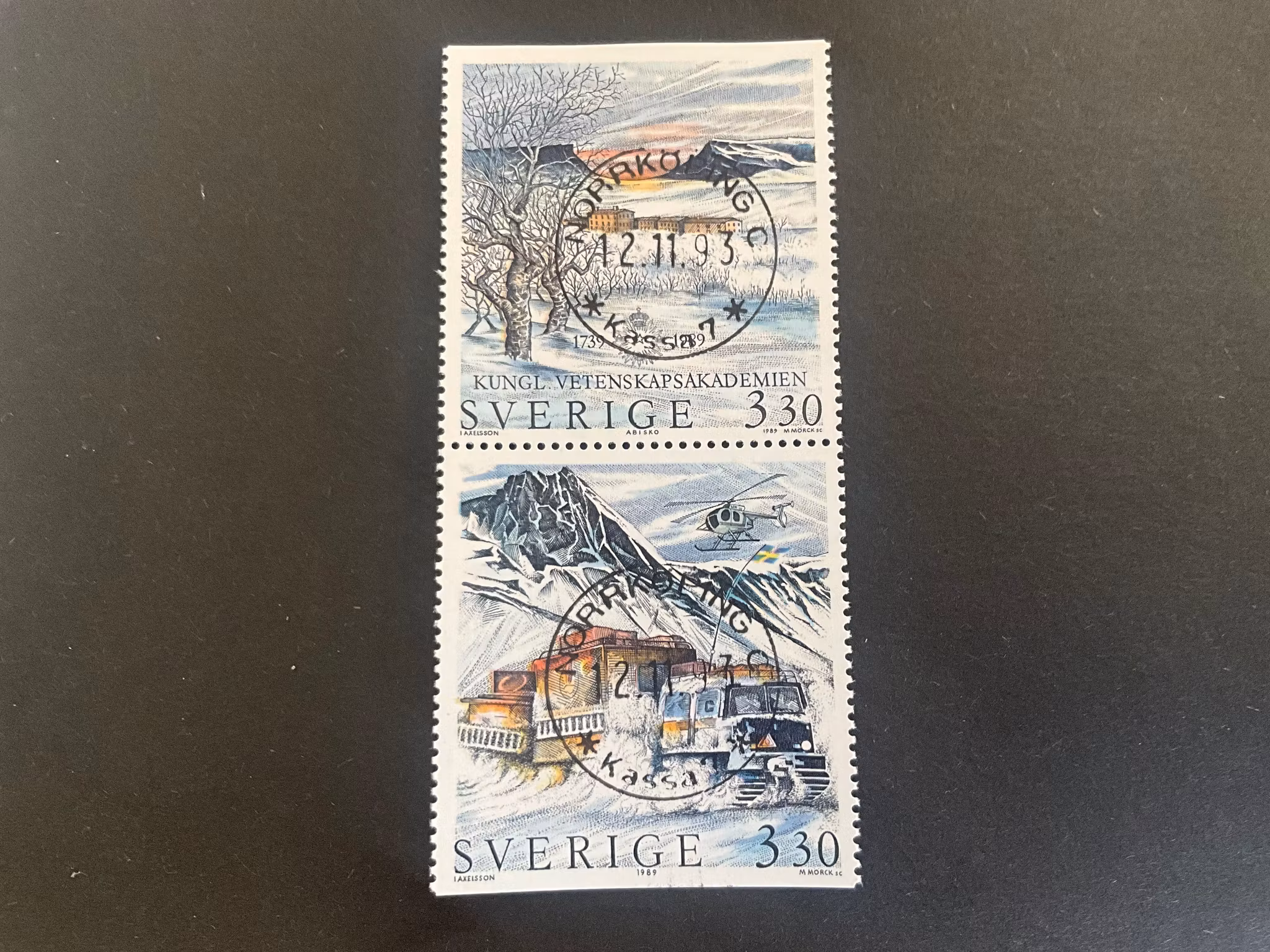 Svensk polarforskning facit 1580 SX lyxstämplat NORRKÖPING C