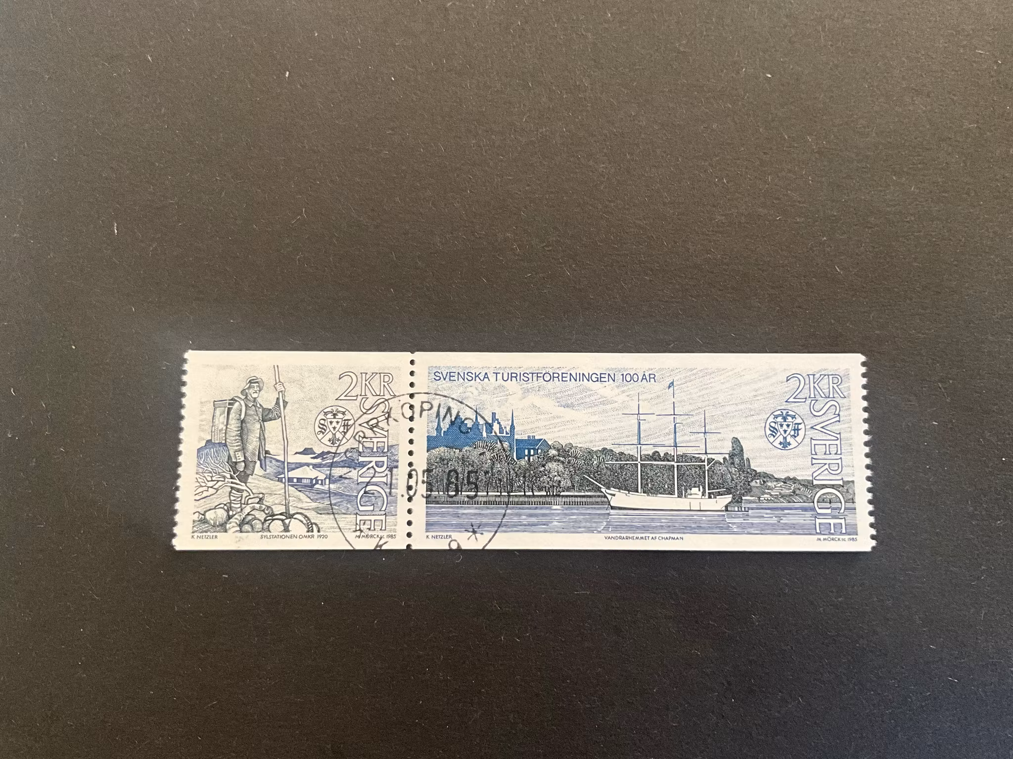 Svenska turistföreningen 100 år facit 1358 SX 1 praktstämplat NORRKÖPING 1