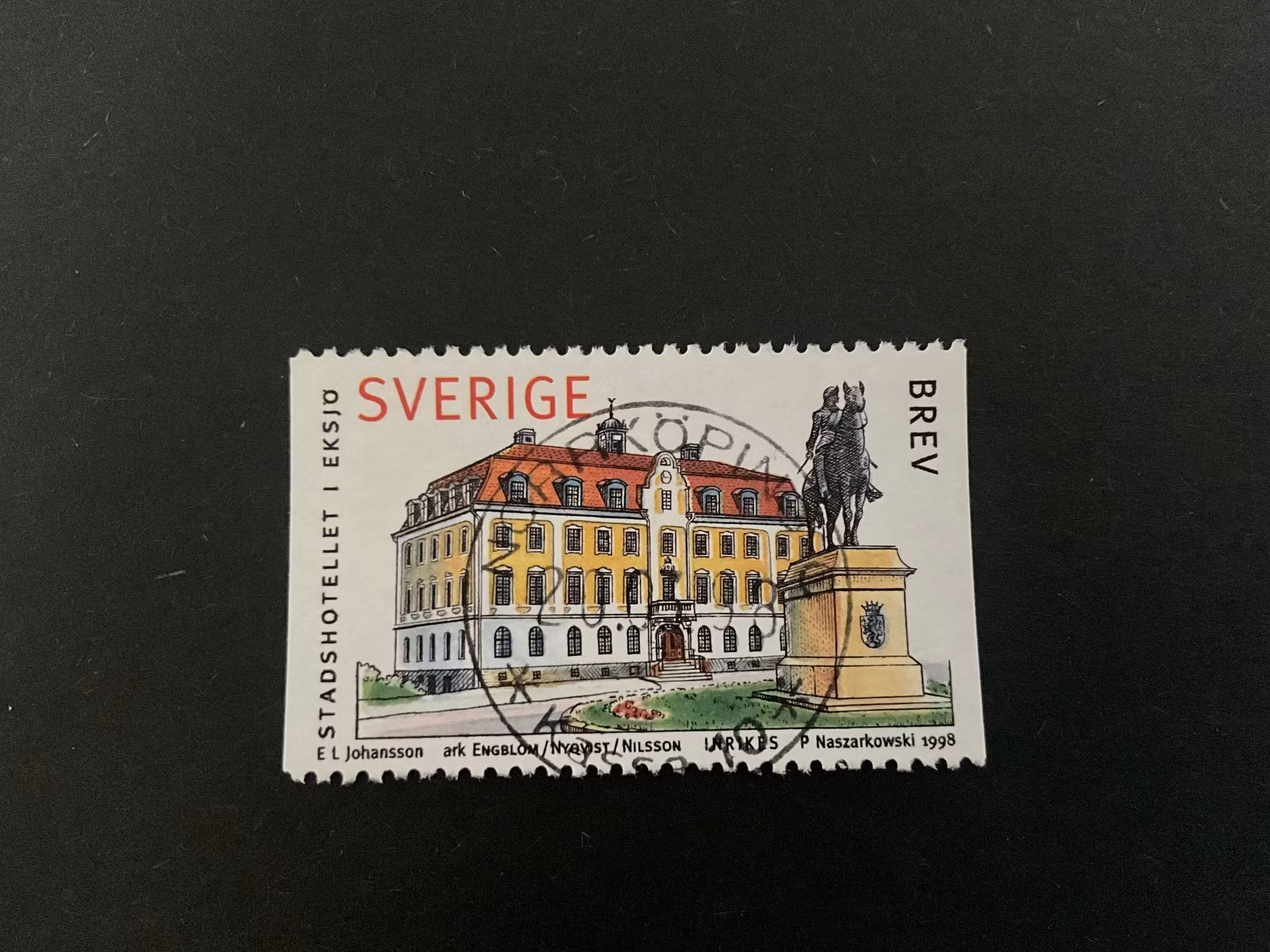 Svenska hus 4 facit 2065 lyxstämplat NORRKÖPING C