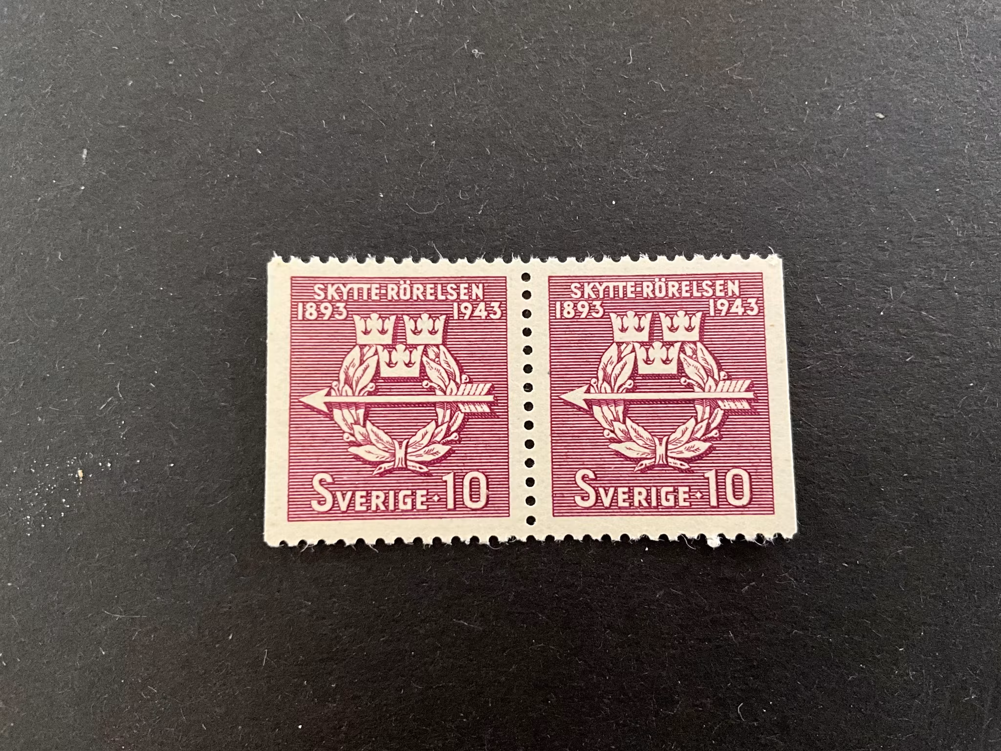 Skytterörelsen facit 347 BB postfriskt par