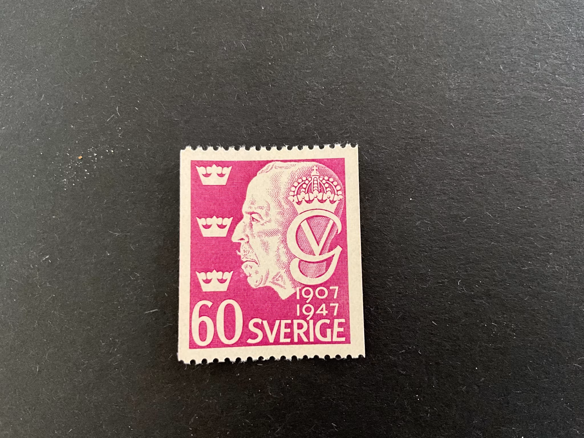 Gustaf V:s 40-årsjubileum facit 378 postfriskt märke