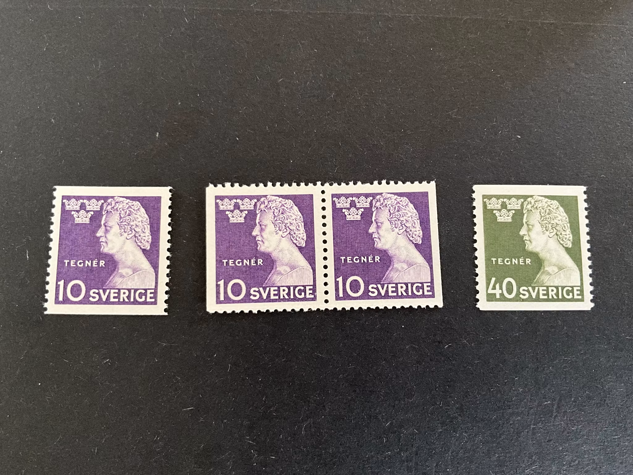 Tegnér facit 370-371 postfrisk serie