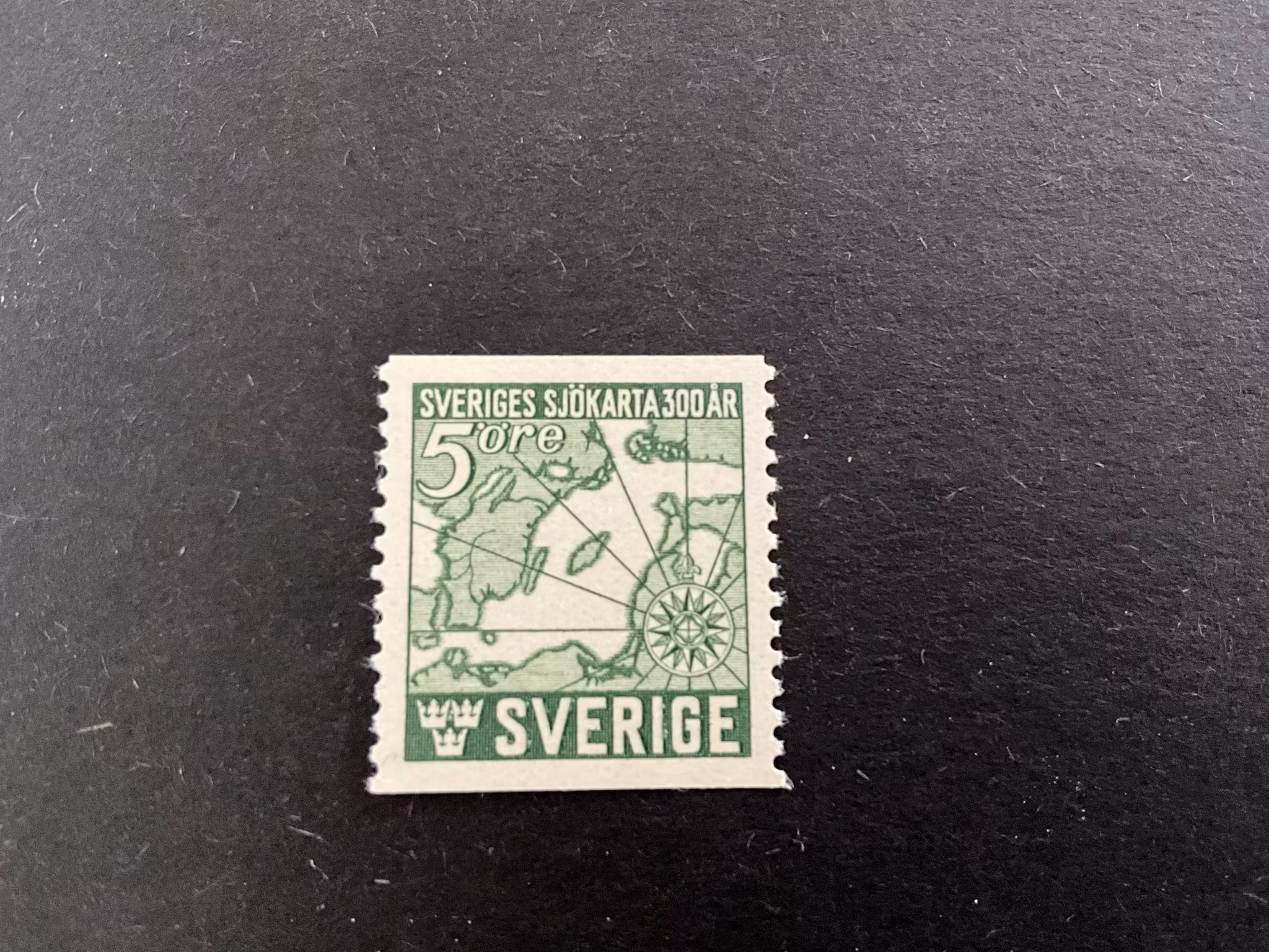 Sveriges sjökarta facit 351 A V2 postfriskt mårke