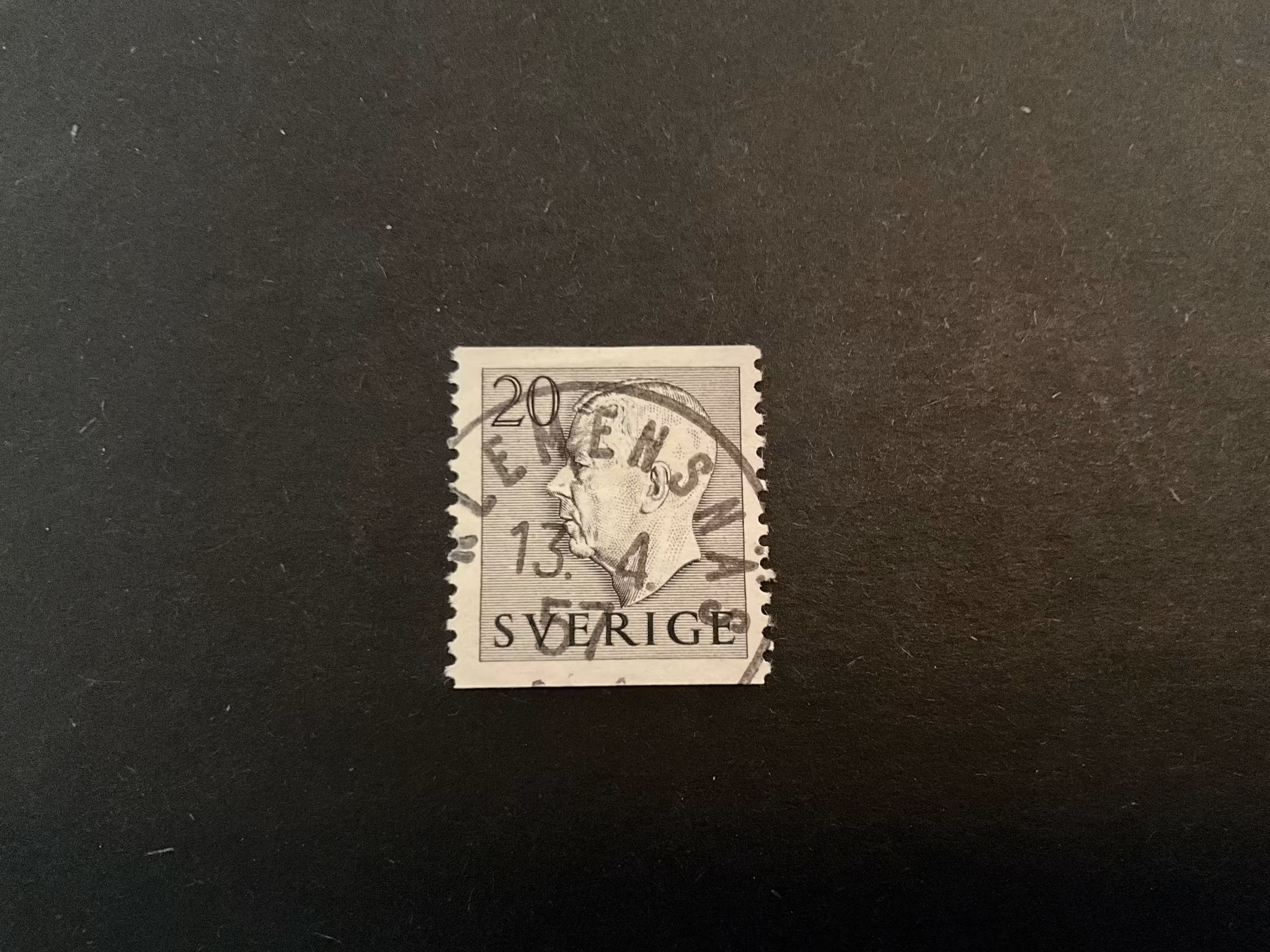 Gustaf VI Adolf facit 403 A praktstämplat KLEMENSNÄS