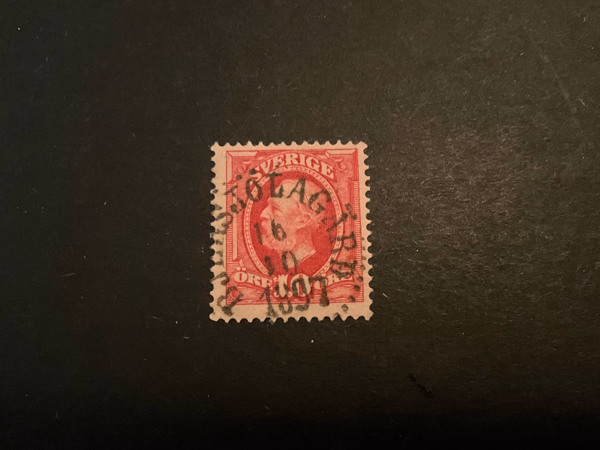 Oscar II facit 54 praktstämplat BJERSJÖLAGÅRD