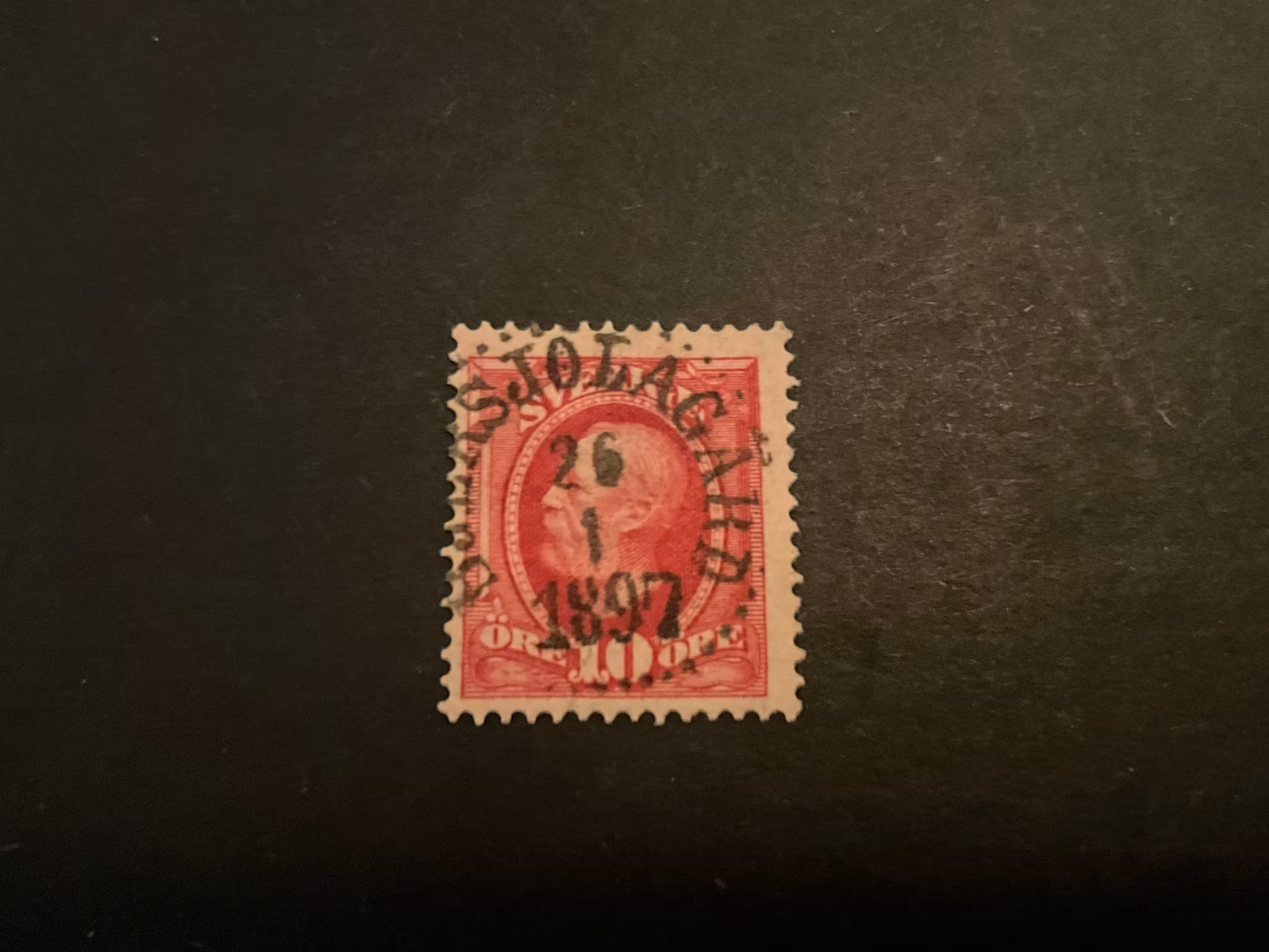 Oscar II facit 54 praktstämplat BJERSJÖLAGÅRD