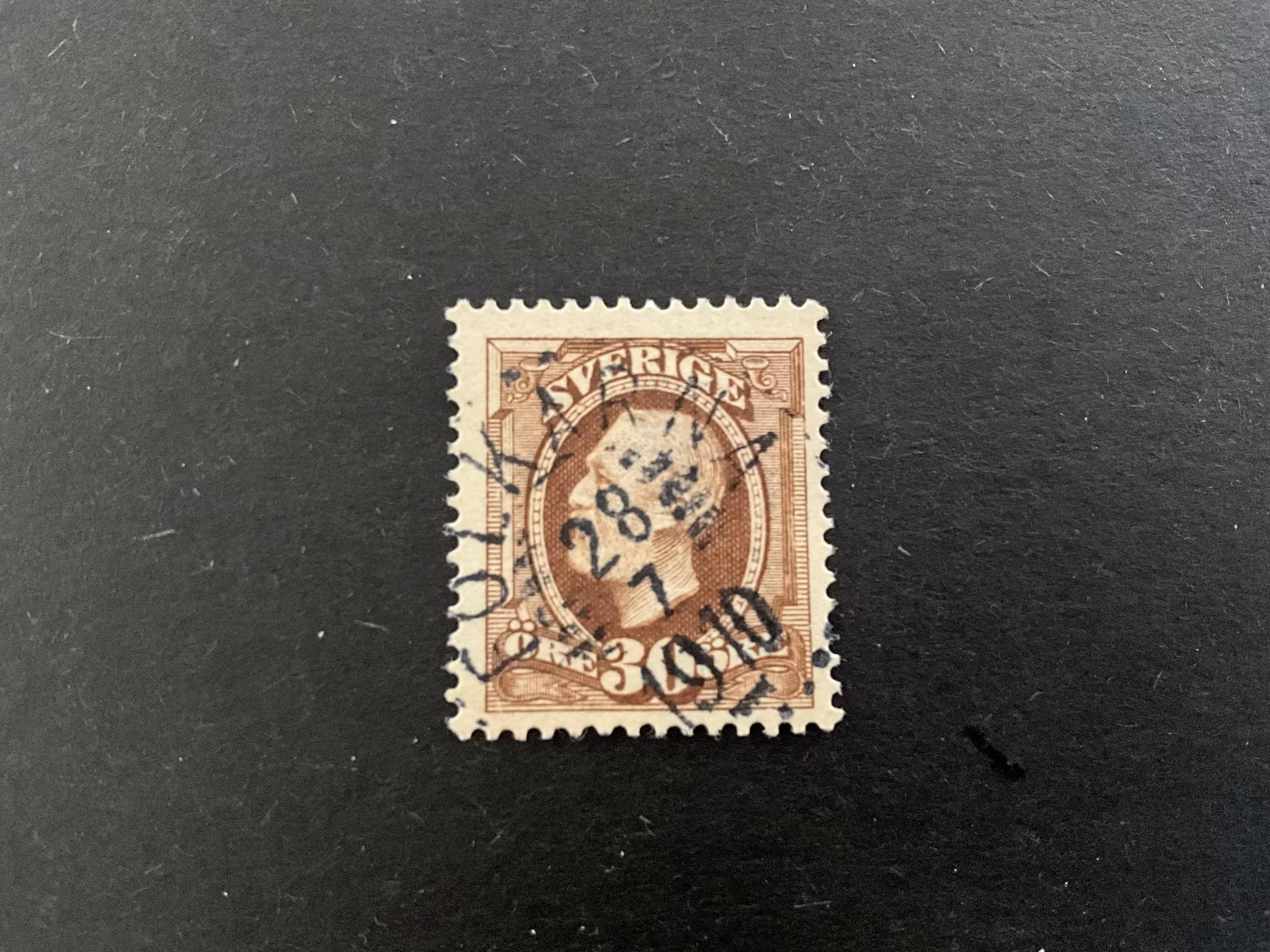 Oscar II facit 58 praktstämplat FOLKÄRNA