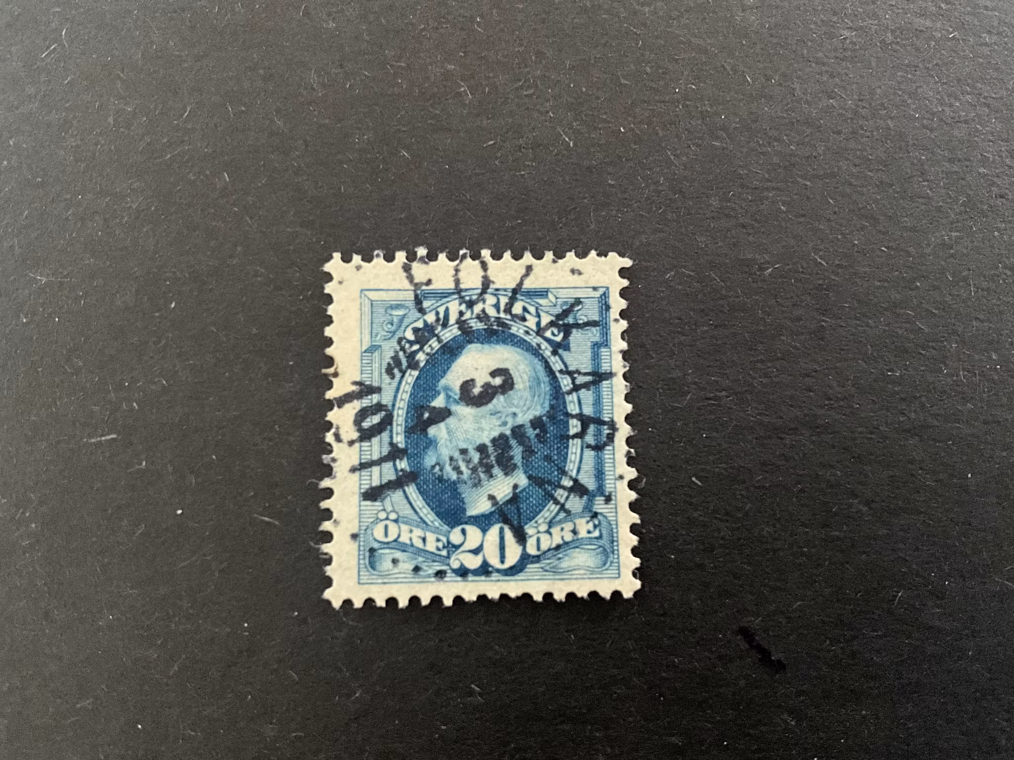 Oscar II facit 56 praktstämplat FOLKÄRNA