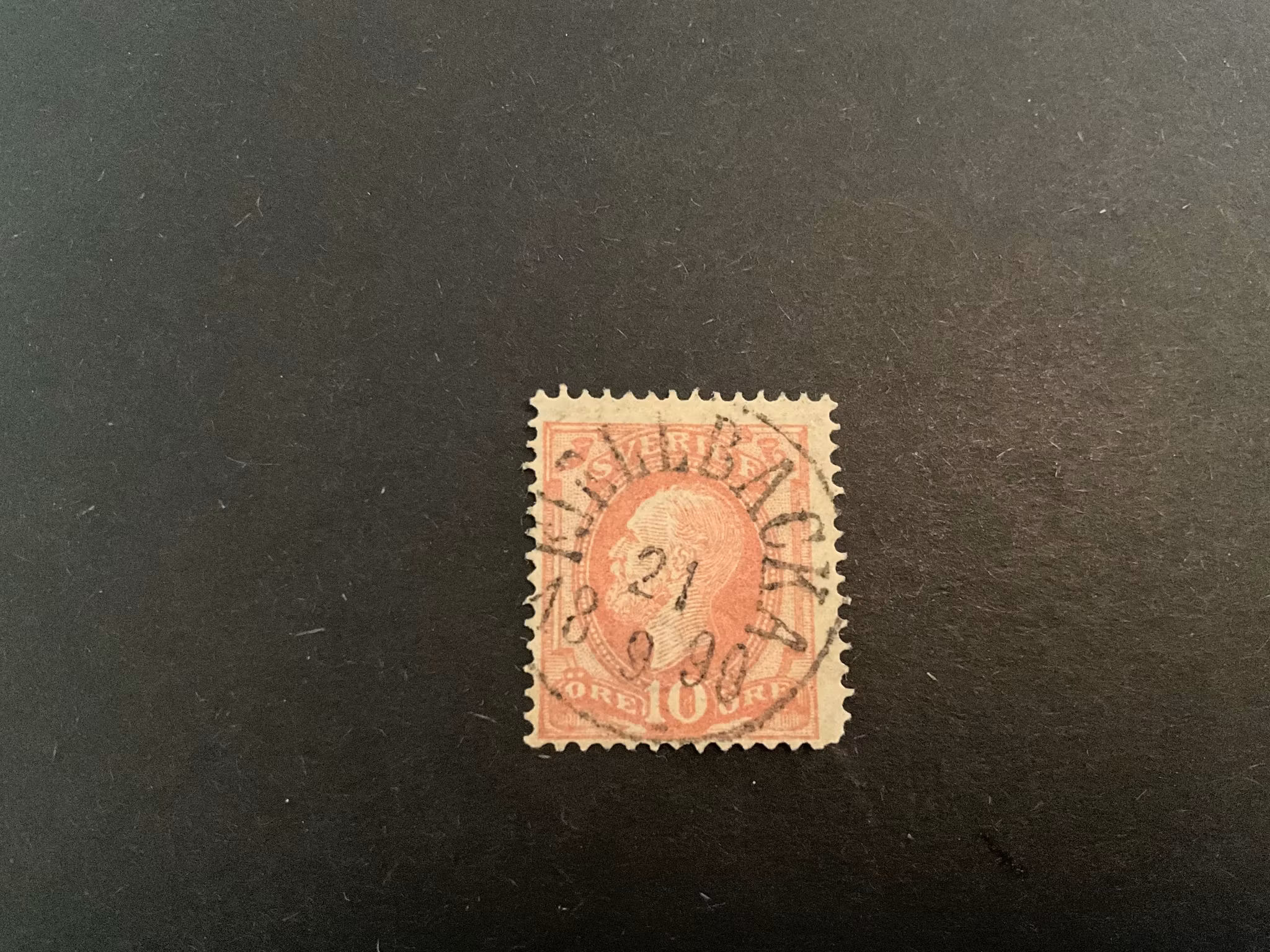 Oscar II facit 45 praktstämplat FJELLBACKA, kort hötntand