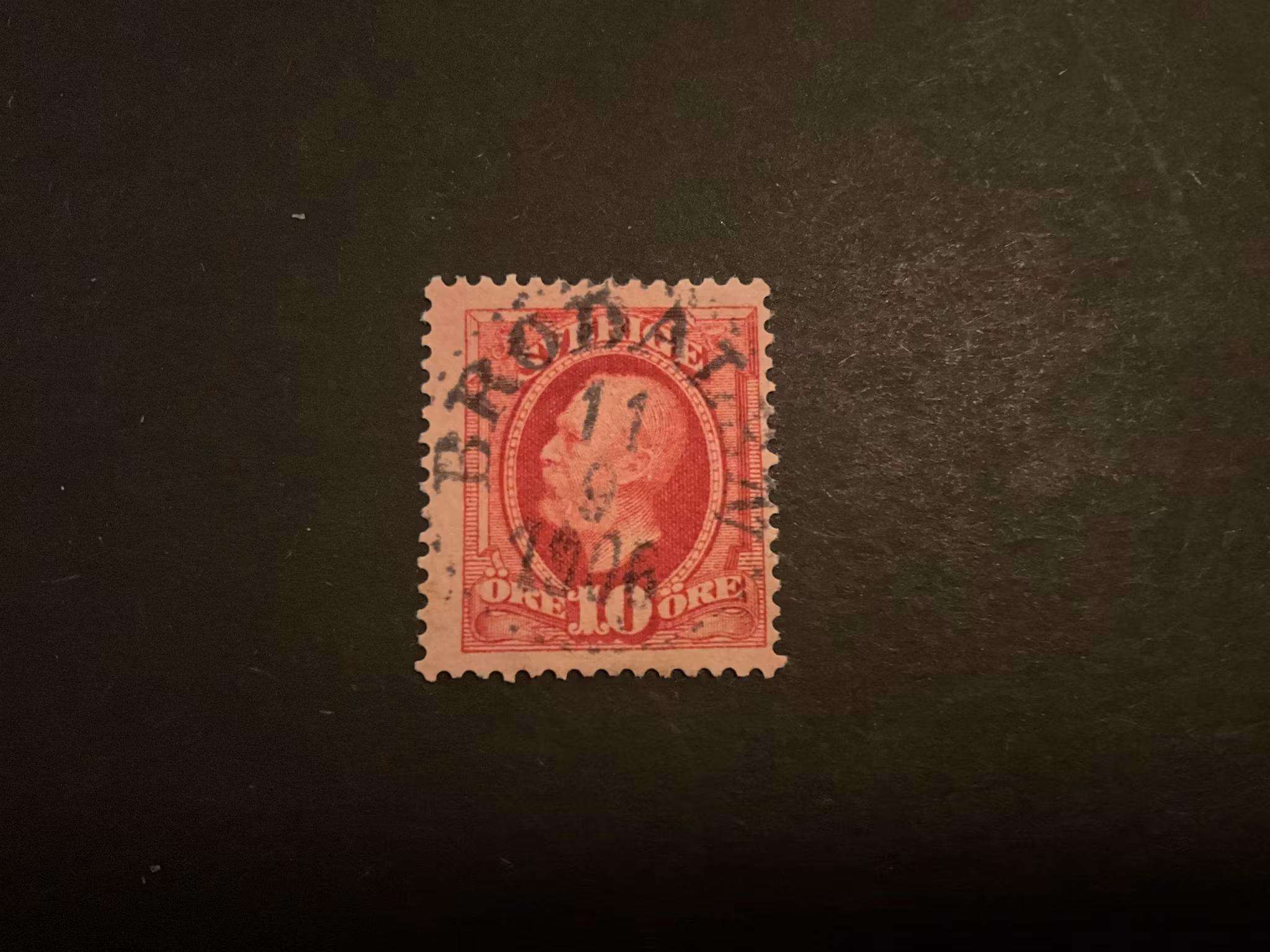 Oscar II facit 54 praktstämplat BRODALEN