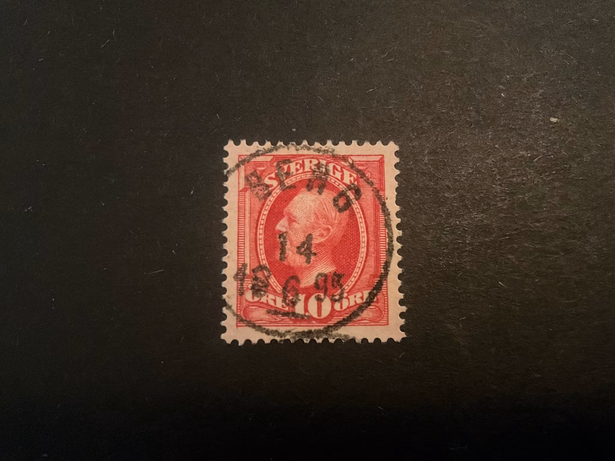 Oscar II facit 54 praktstämplat BERG