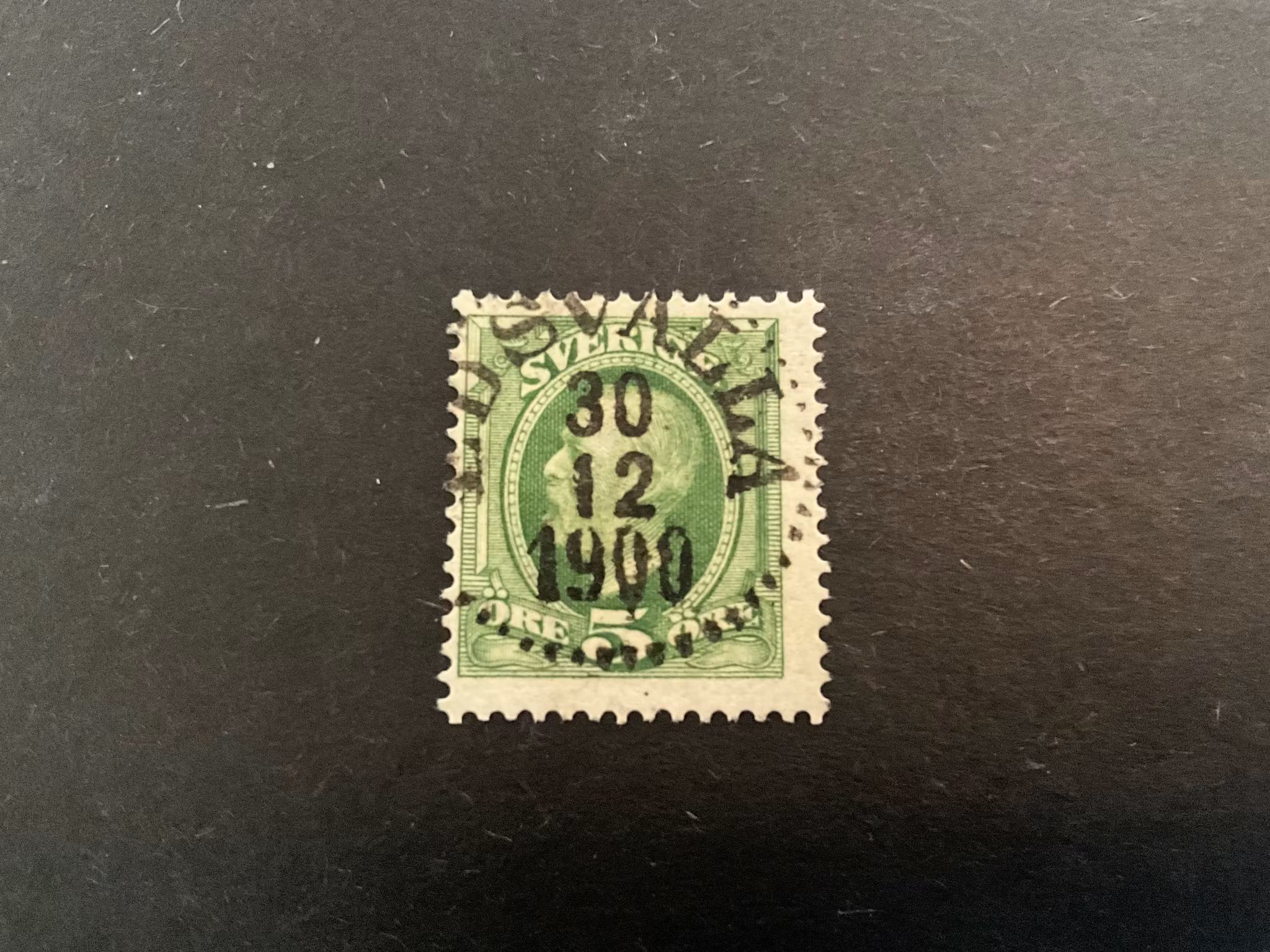 Oscar II facit 52 praktstämplat EDSVALLA