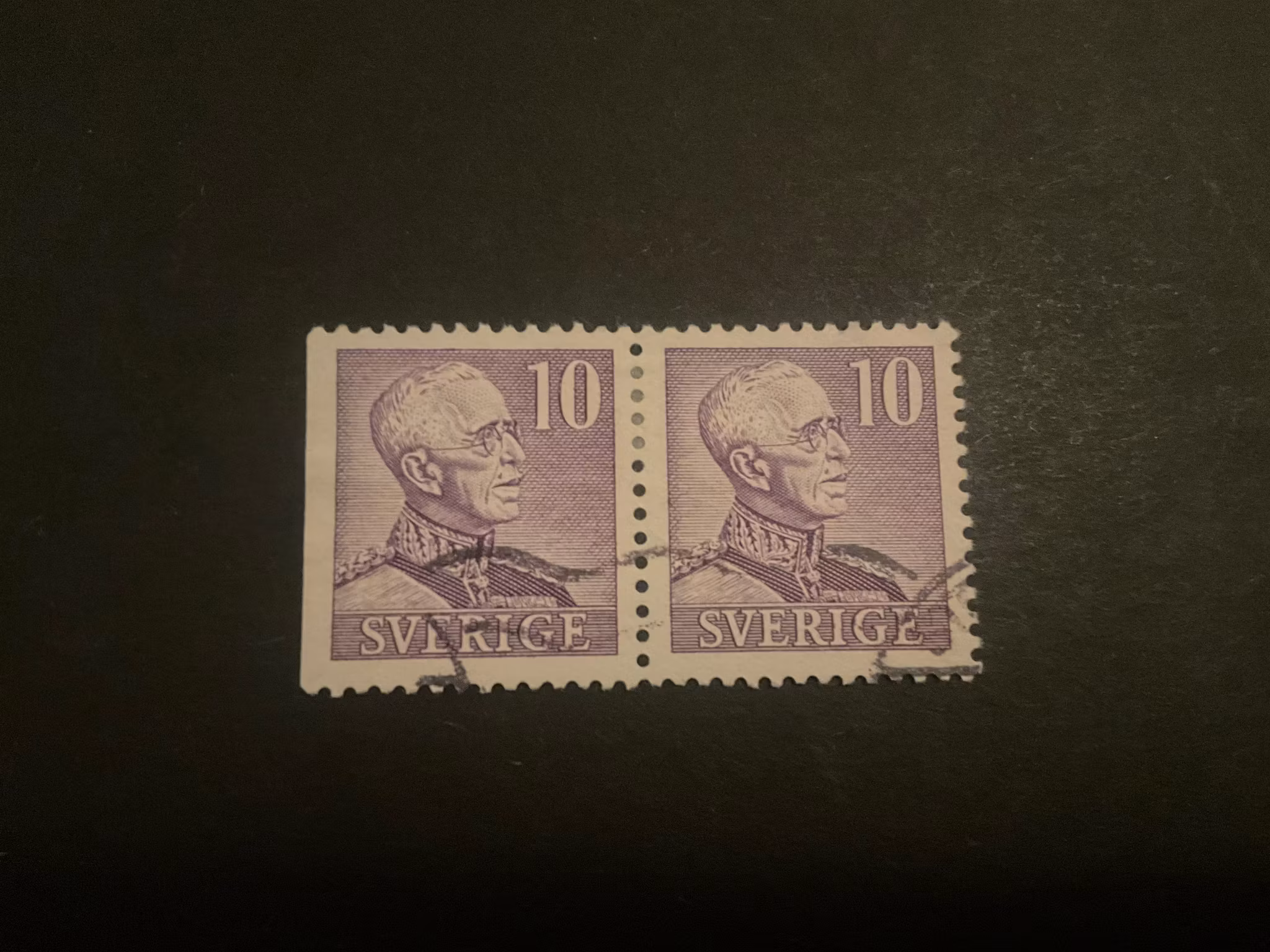 Gustaf V facit 273 BC stämplat par
