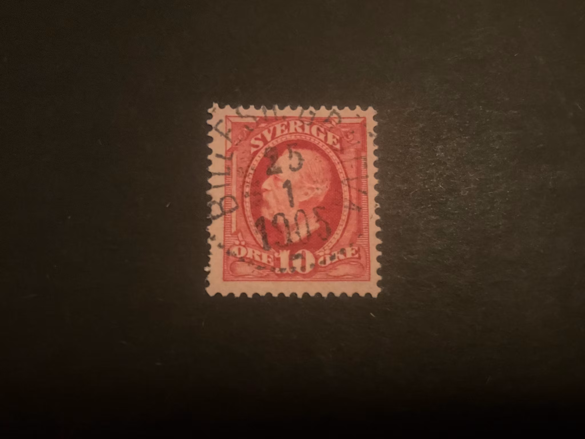 Oscar II facit 54 praktstämplat BILLES. GRUFVA
